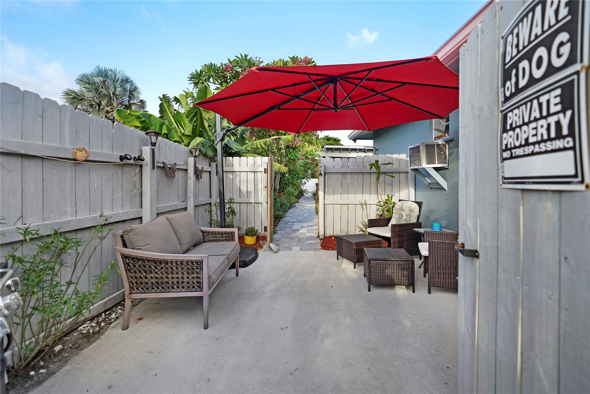 Efficiency Private Patio