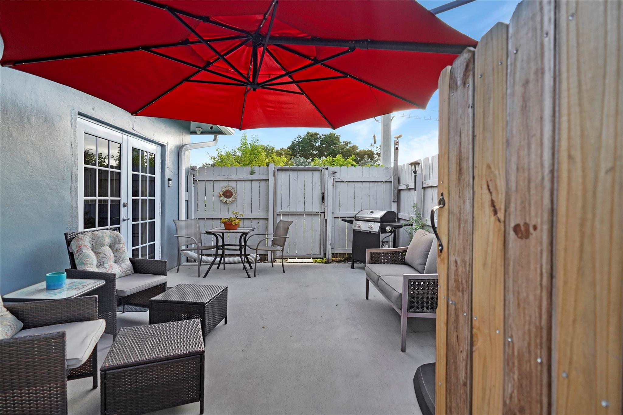 Efficiency Private Patio