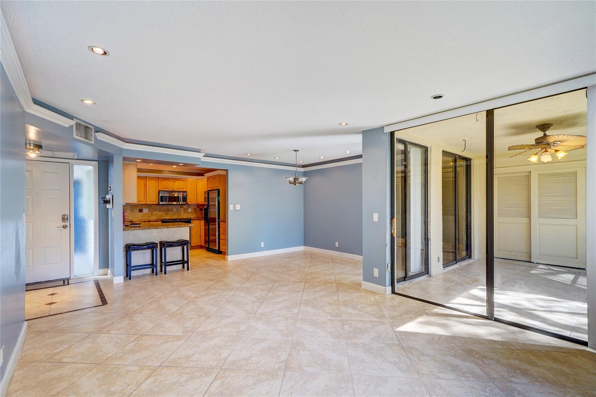 Den/Dining area/Kitchen