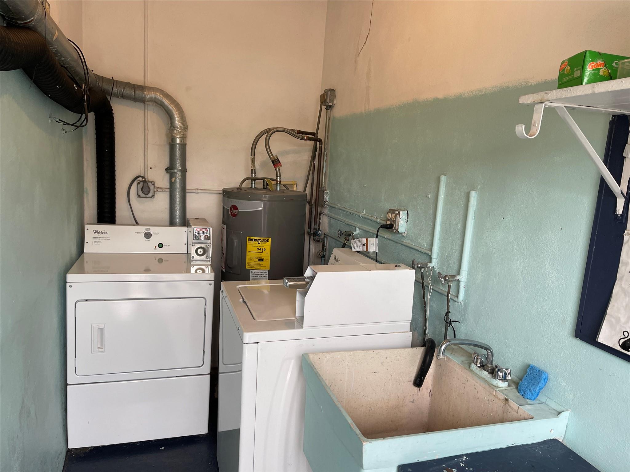 Coin Laundry on property