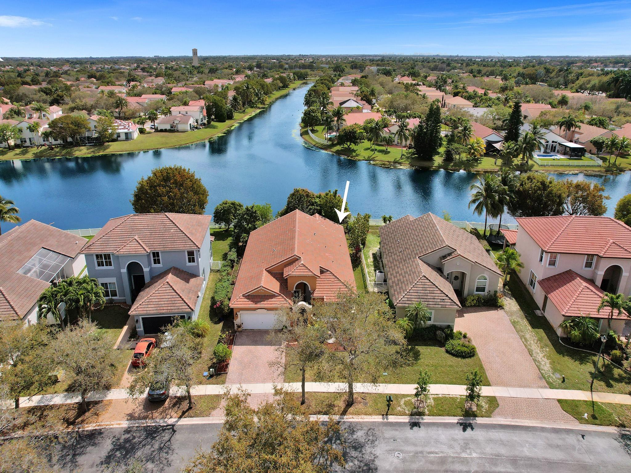 Incredible one story lake front 4/3 Gated Sunset Lakes!