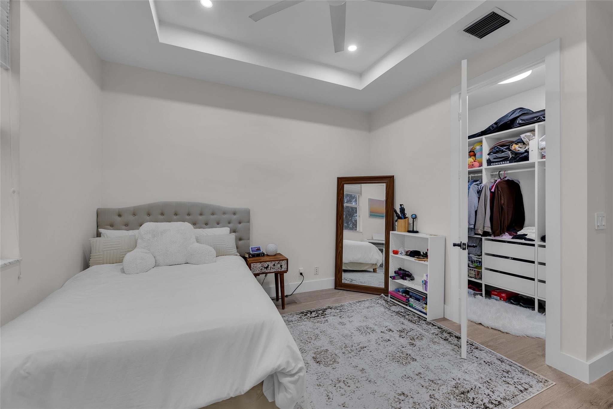 Third Bedroom with walk in closet with built ins