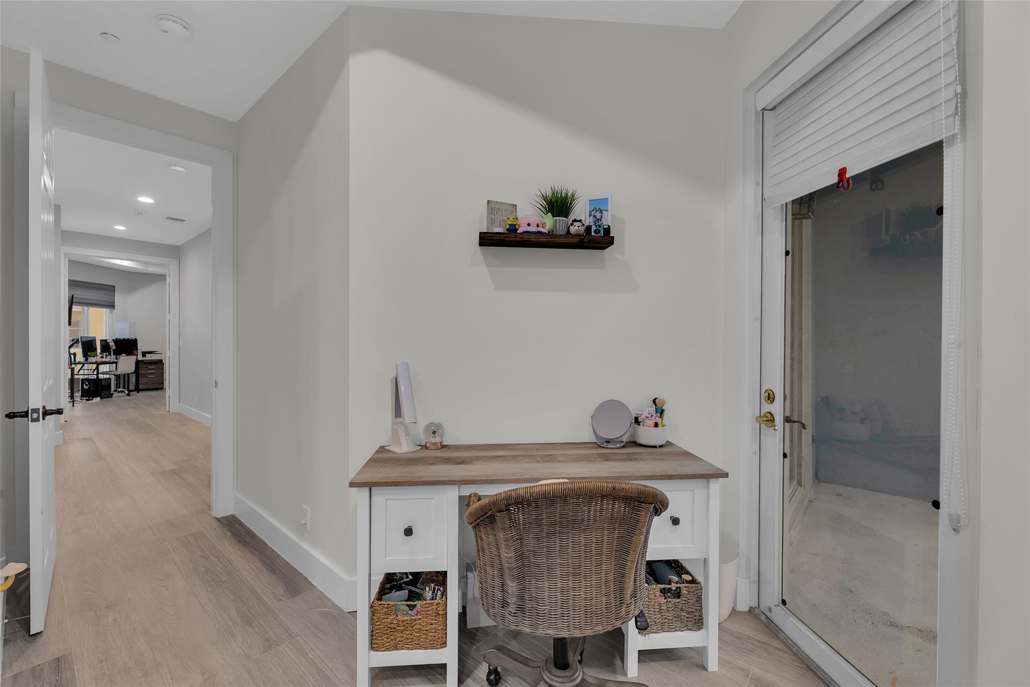 Third bedroom offers a French door out to balcony