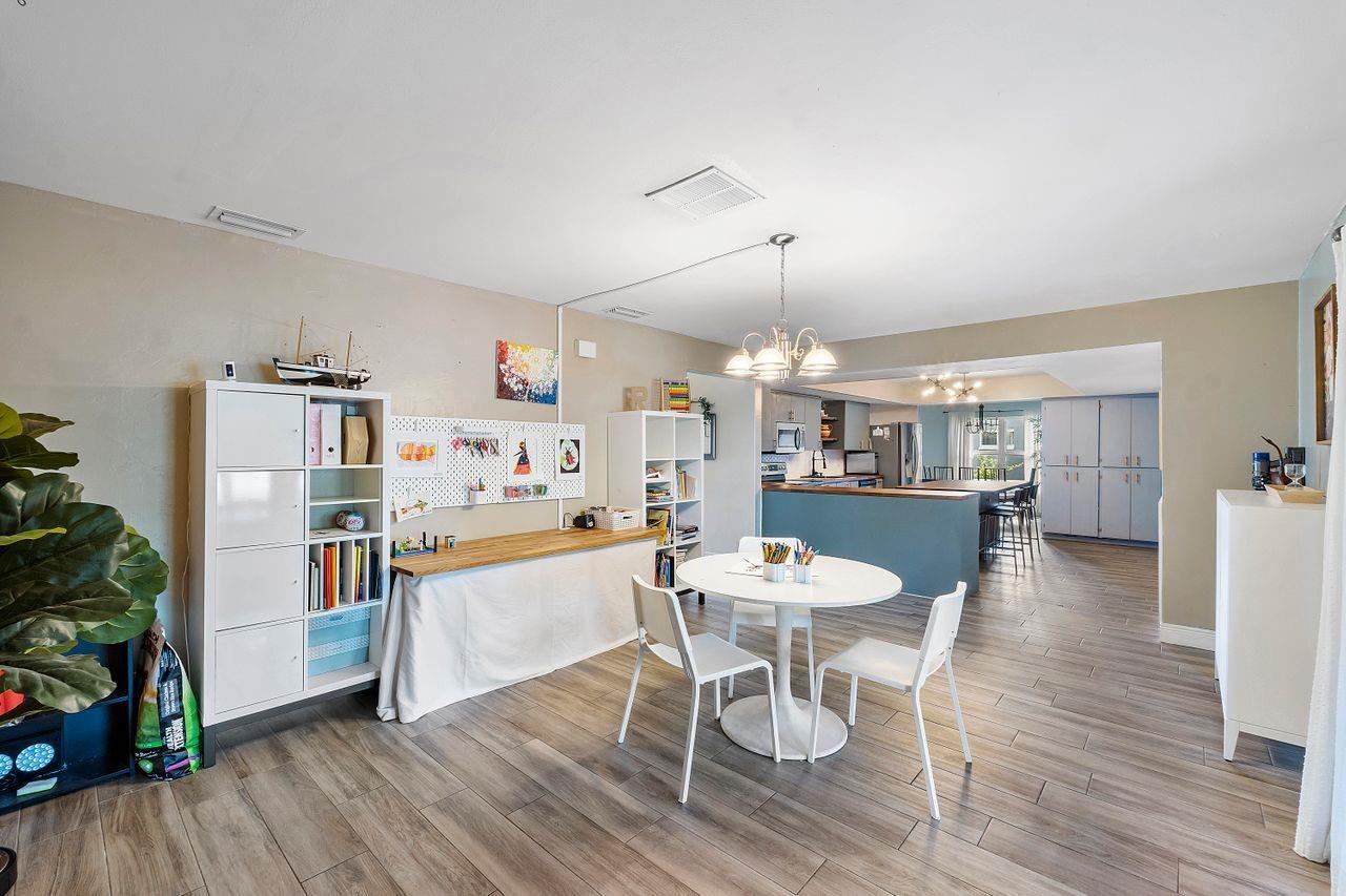 Great Hobby Room off Kitchen