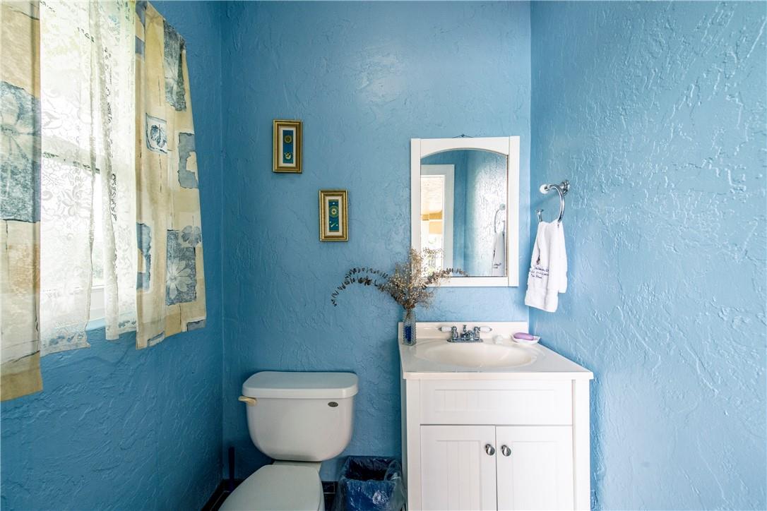 Pretty blue outside cabana bath