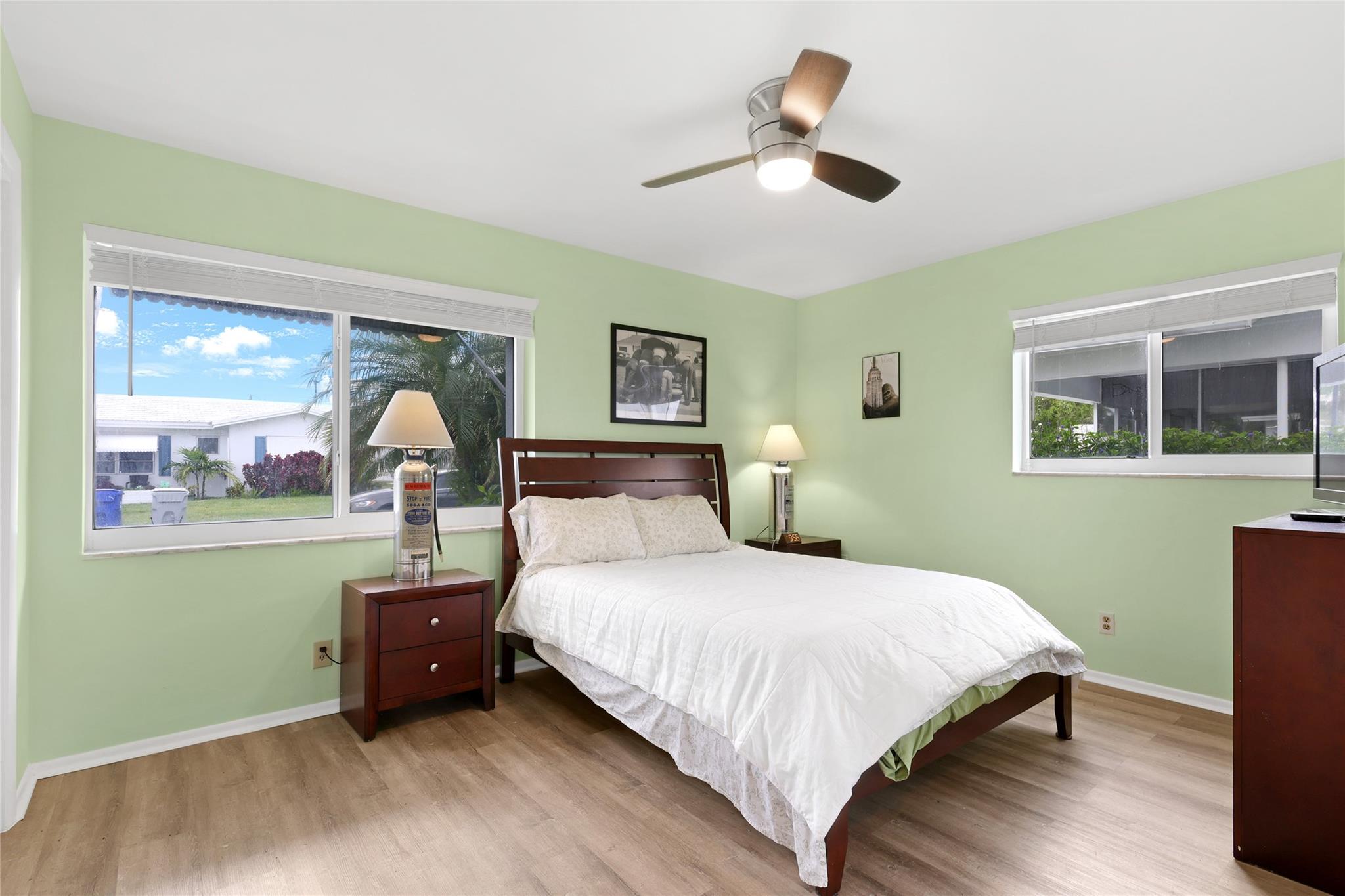 Very spacious Master Bedroom.  Impact Windows for storm protection, security and noise elimination. Pleanty of natural light.