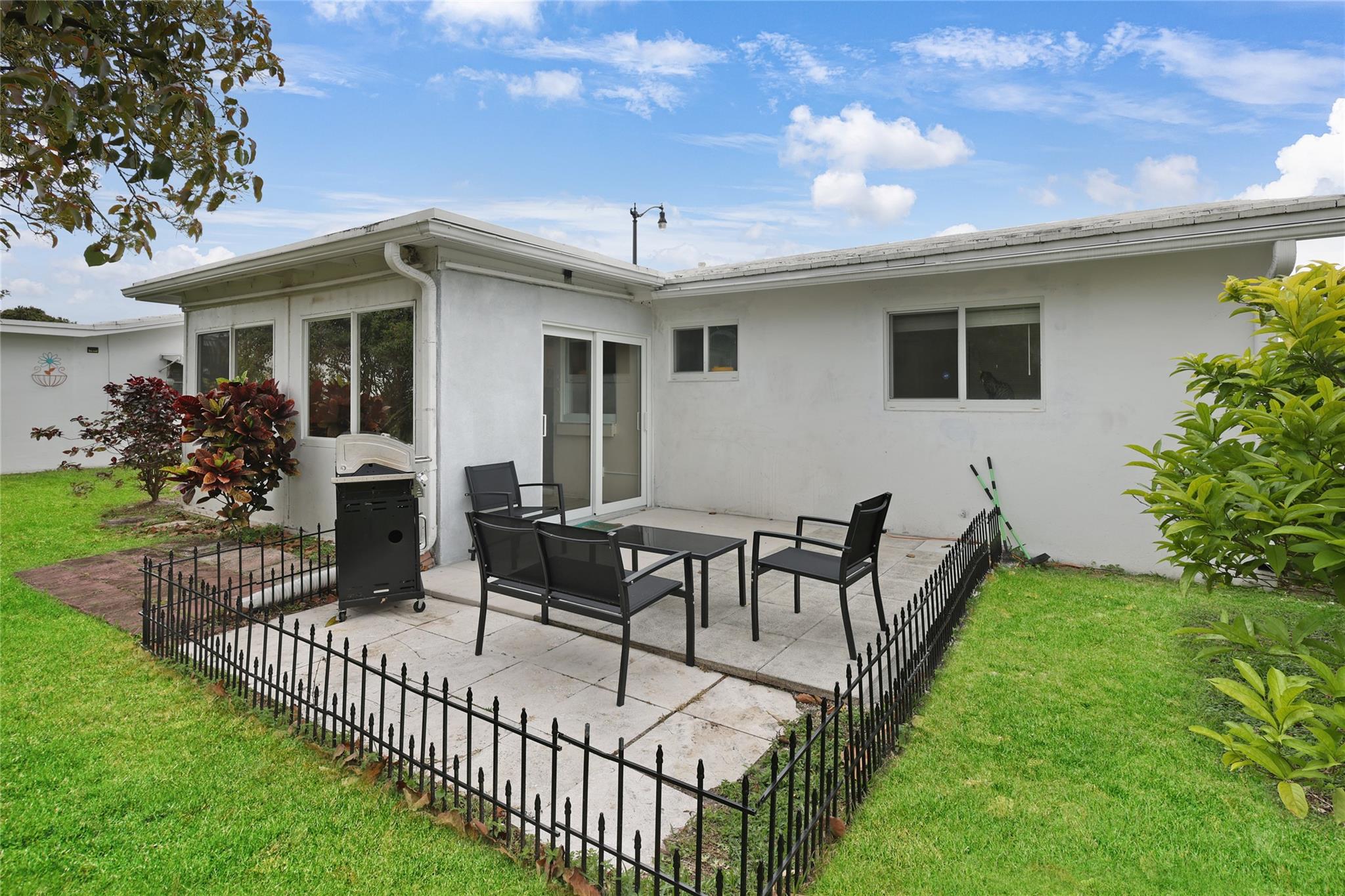 Back Patio area of home.