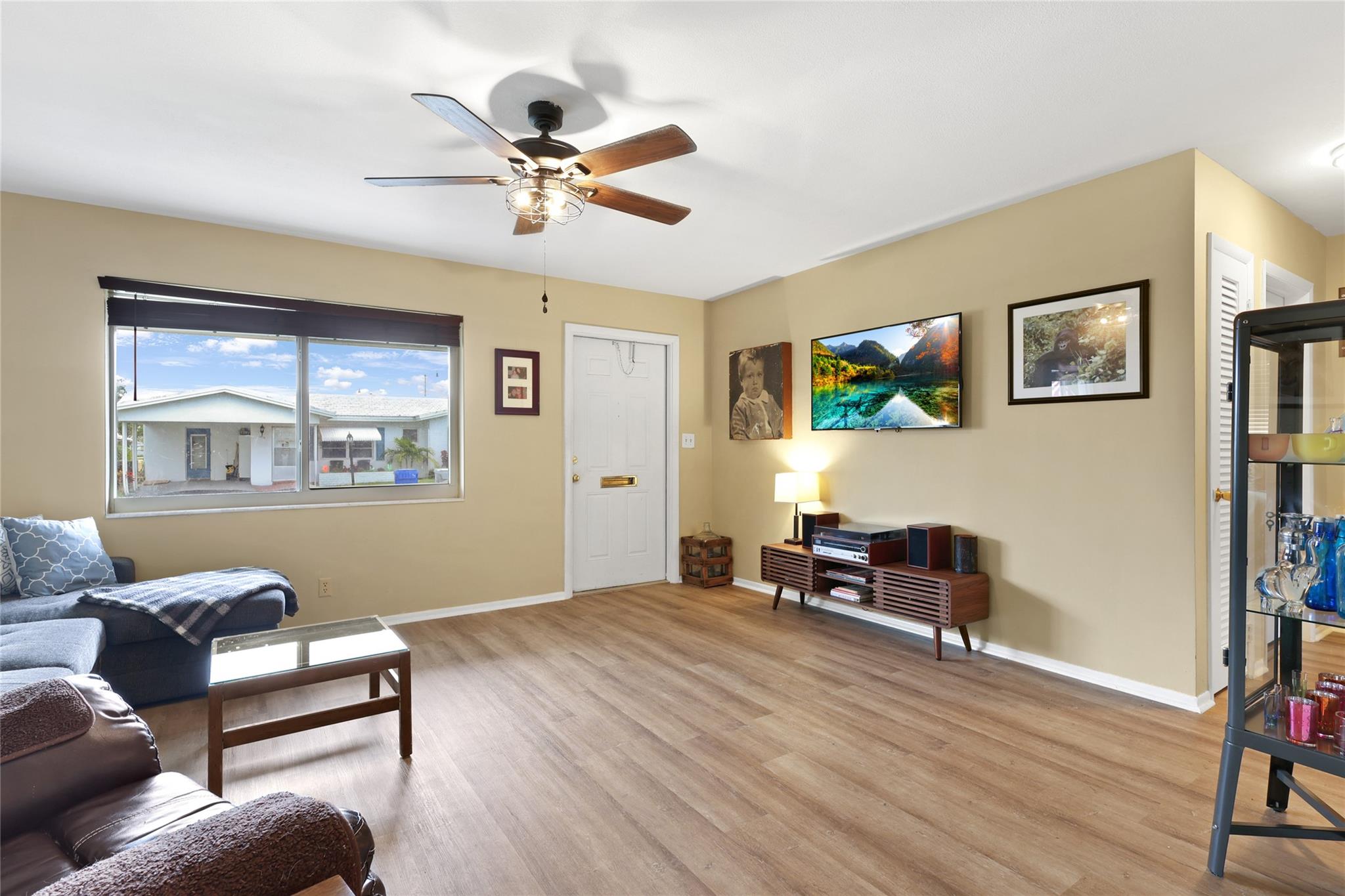 Living Room 
Great Light/Impact Windows.