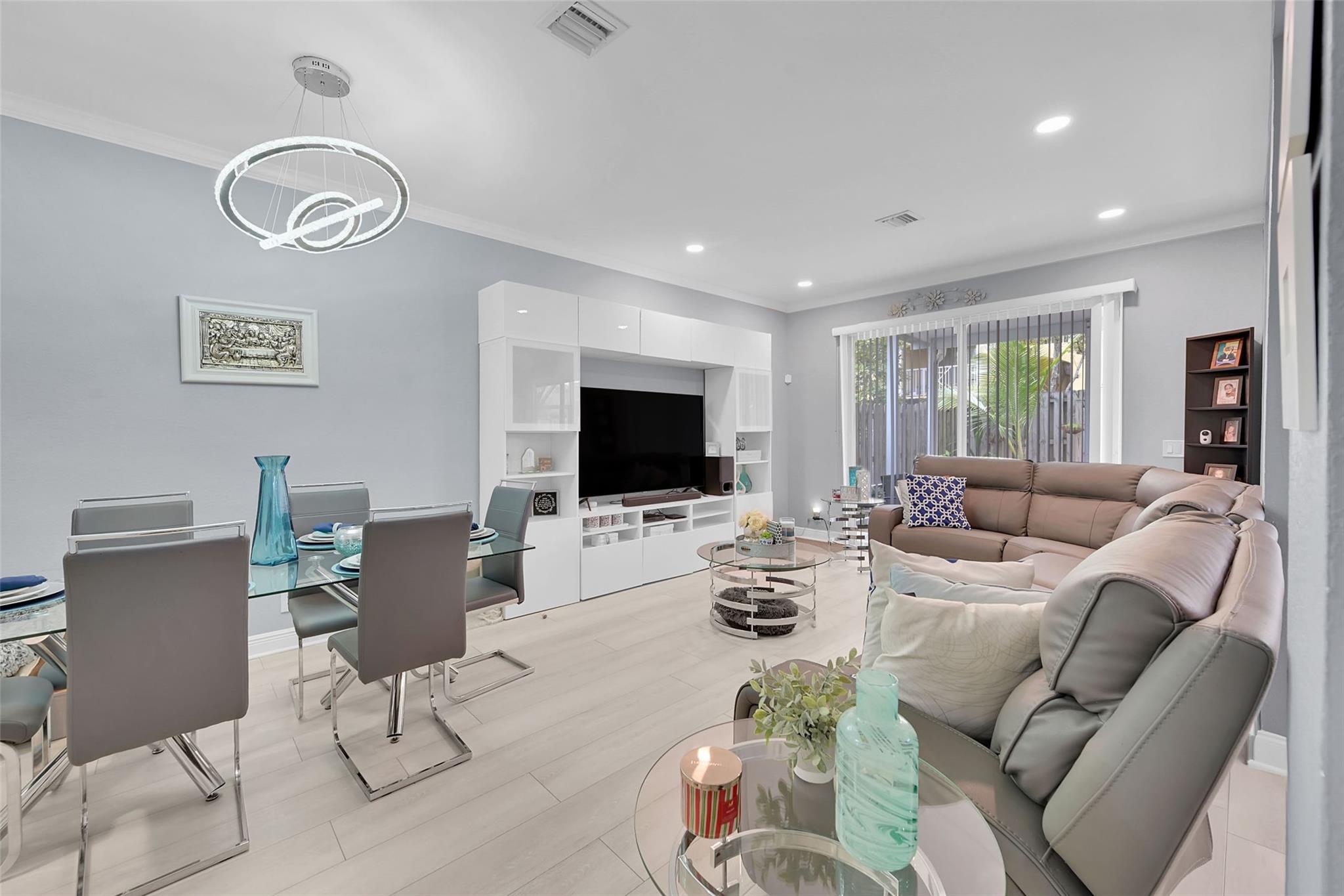 Dining room and family room