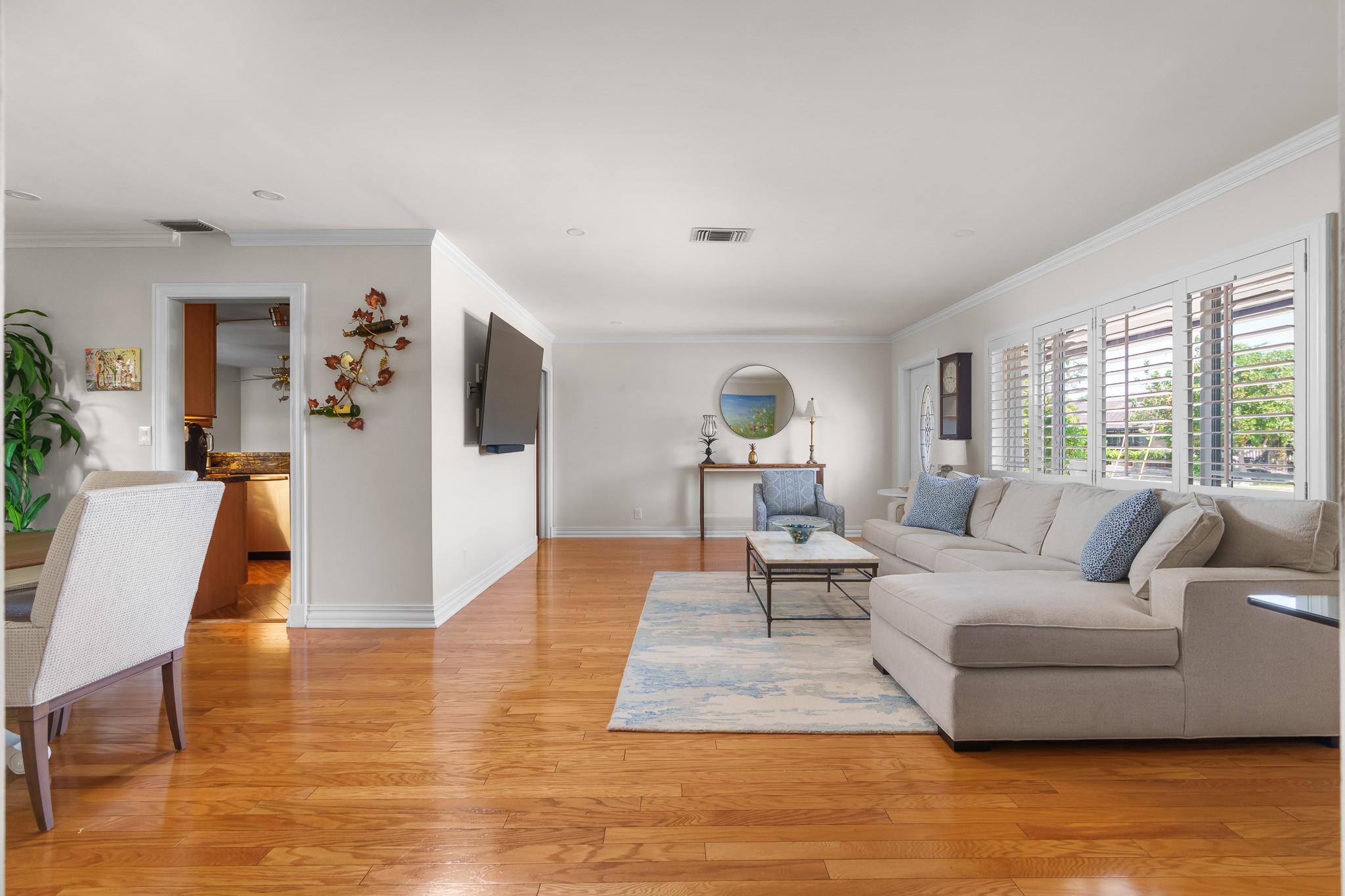 Large common living areas in this beautiful home!