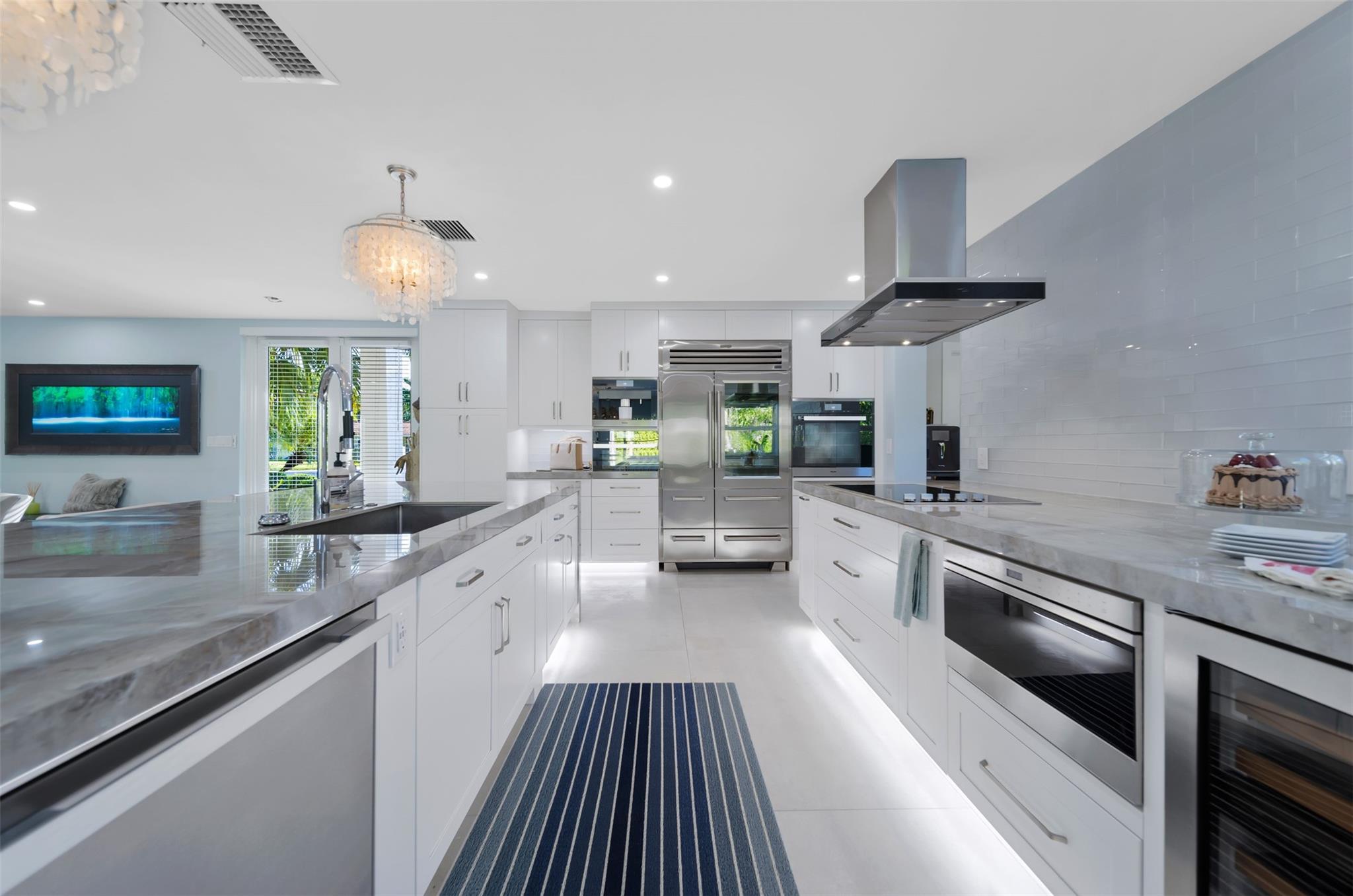 Fully equipped chef kitchen.