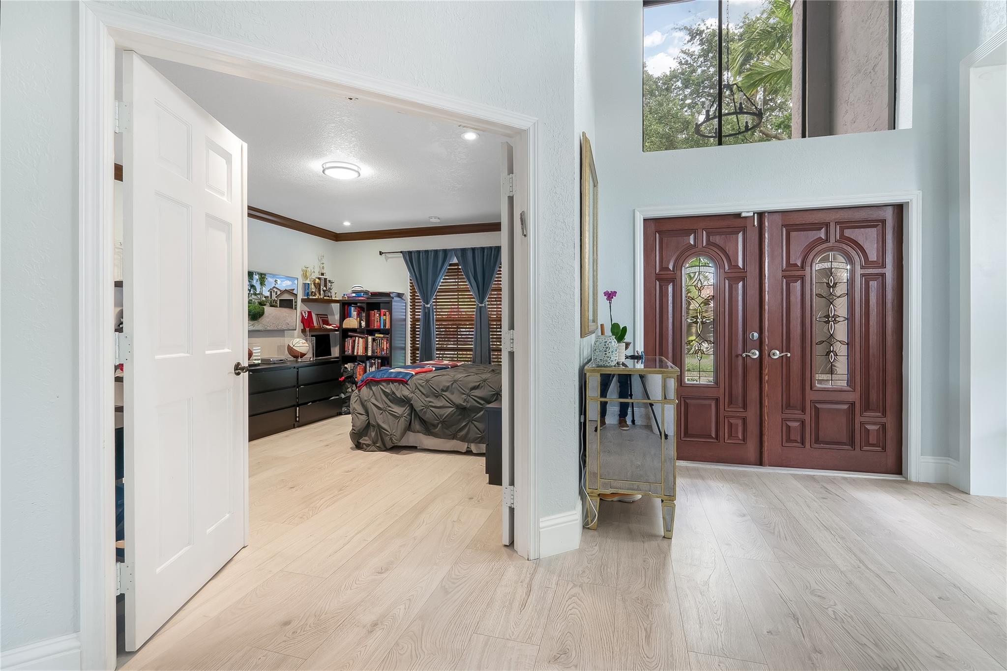 Double door entrance