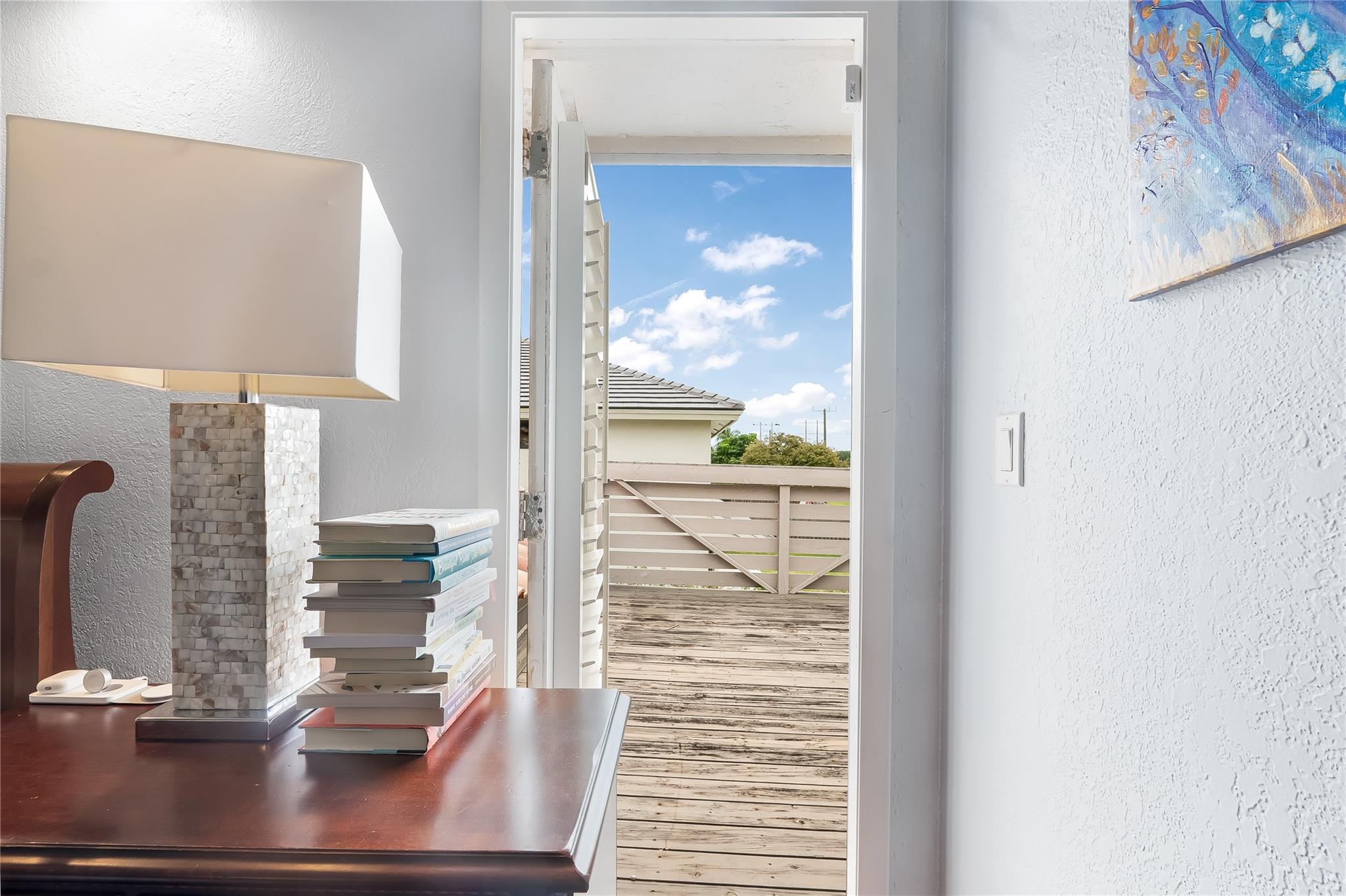 From the master suite walk out to your own balcony.