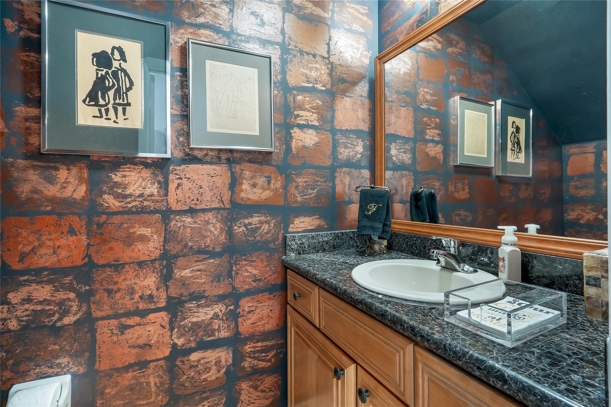 1/2 bathroom downstairs