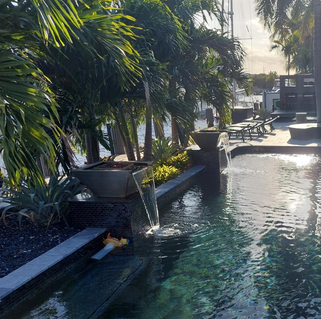 POOL FOUNTAINS- WEST VIEW