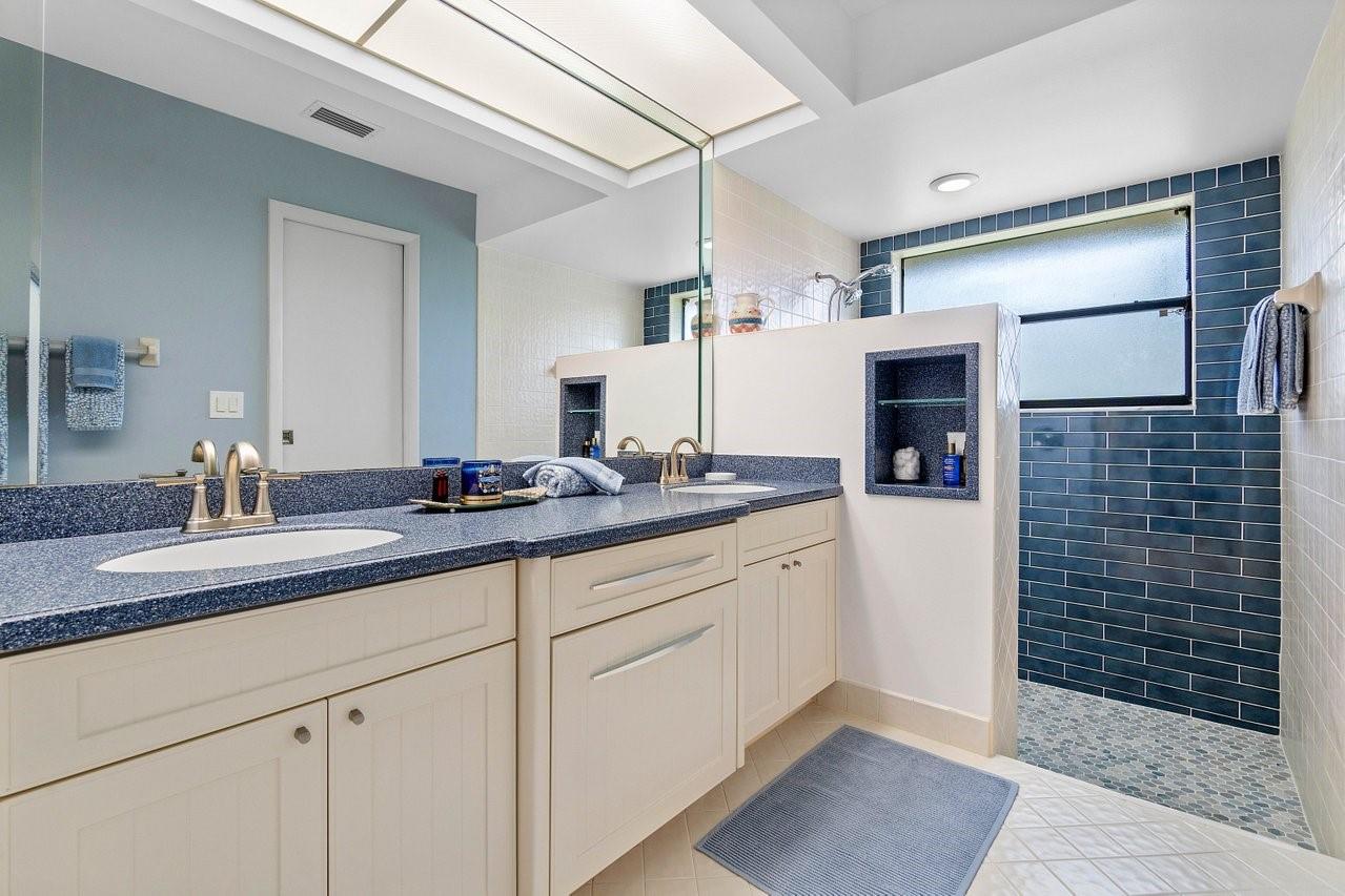 Primary bathroom is finely appointed and very well maintained!