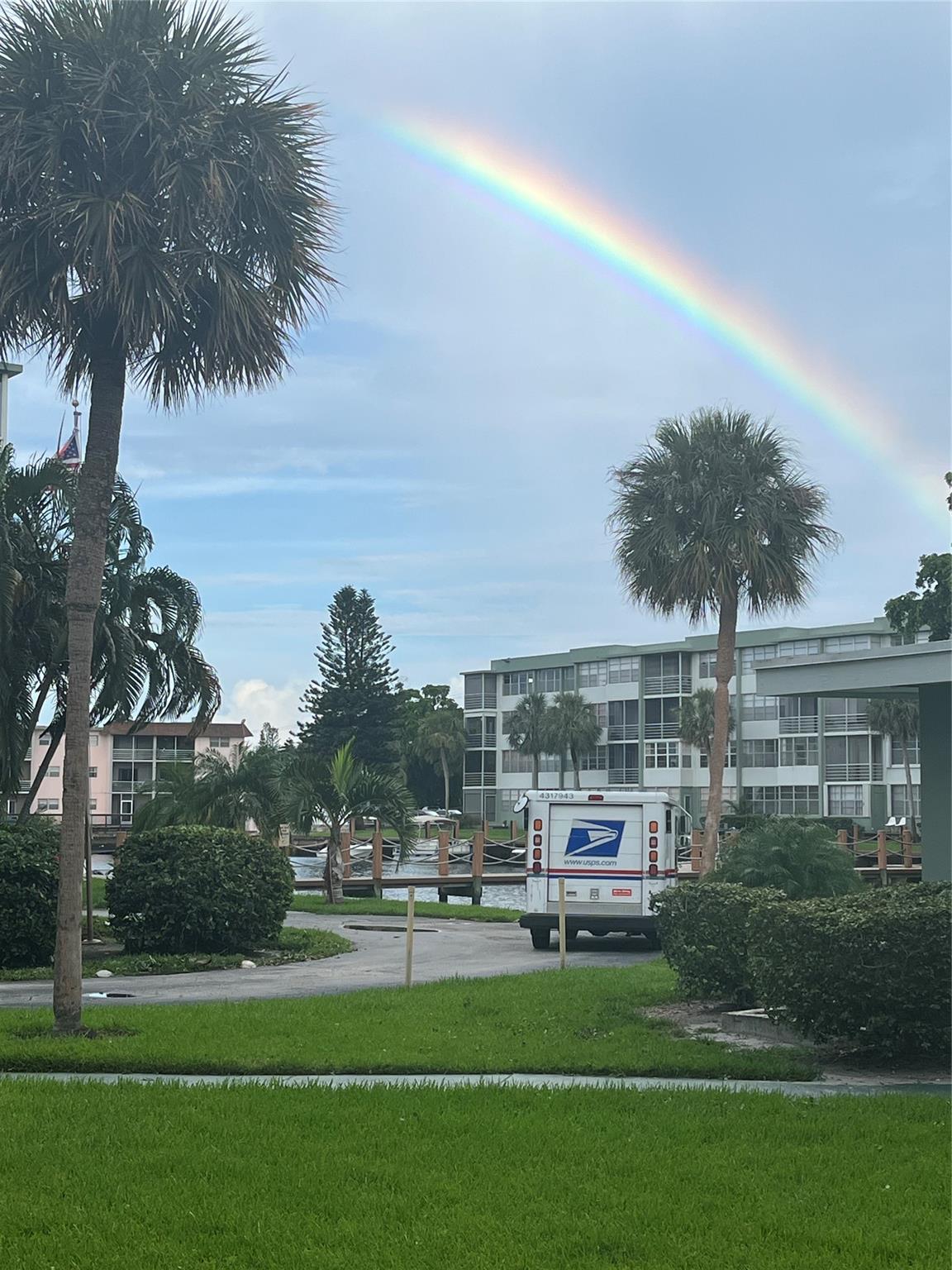 View from the Back Door with Canal Access