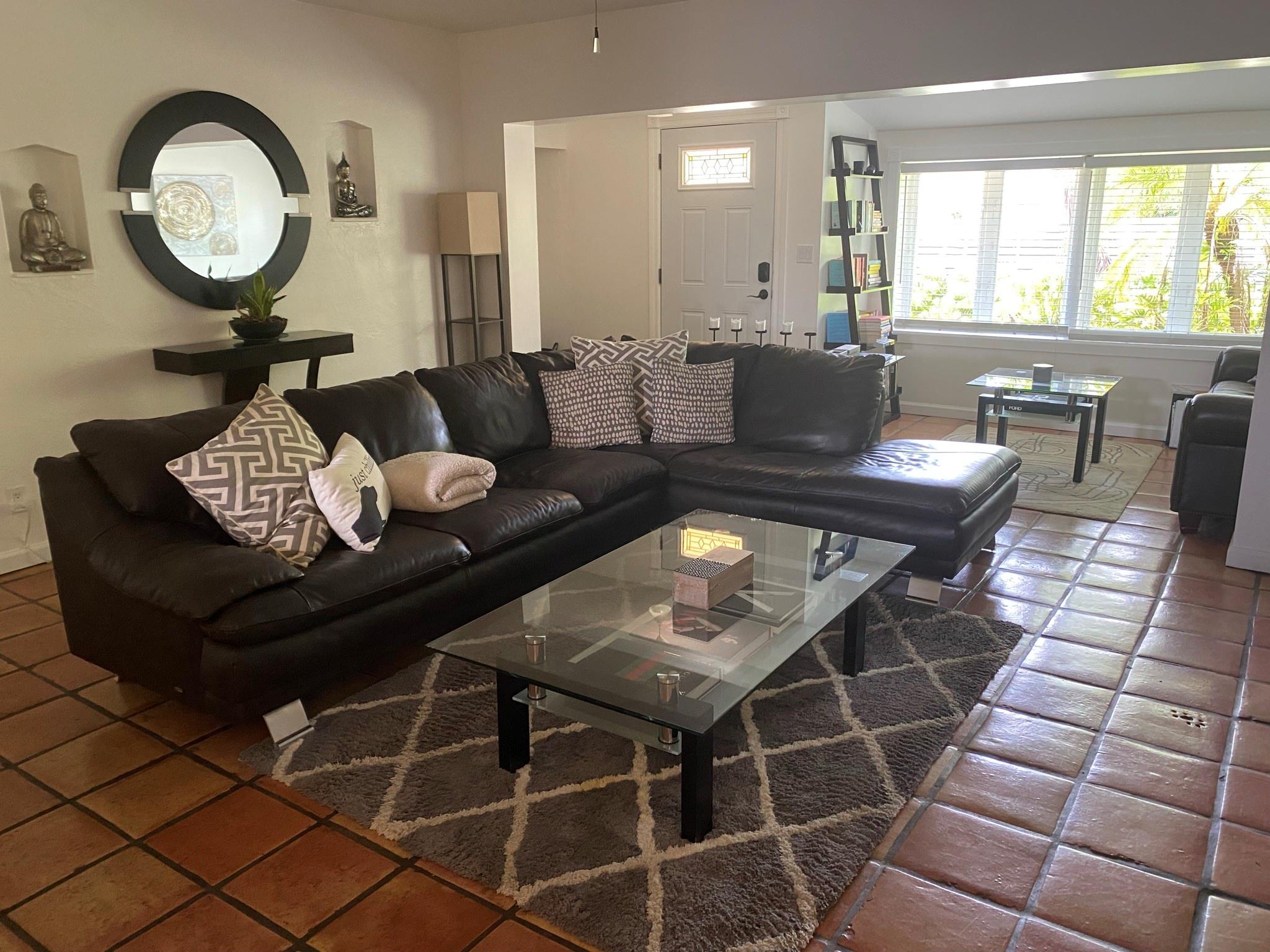 Living room furnished