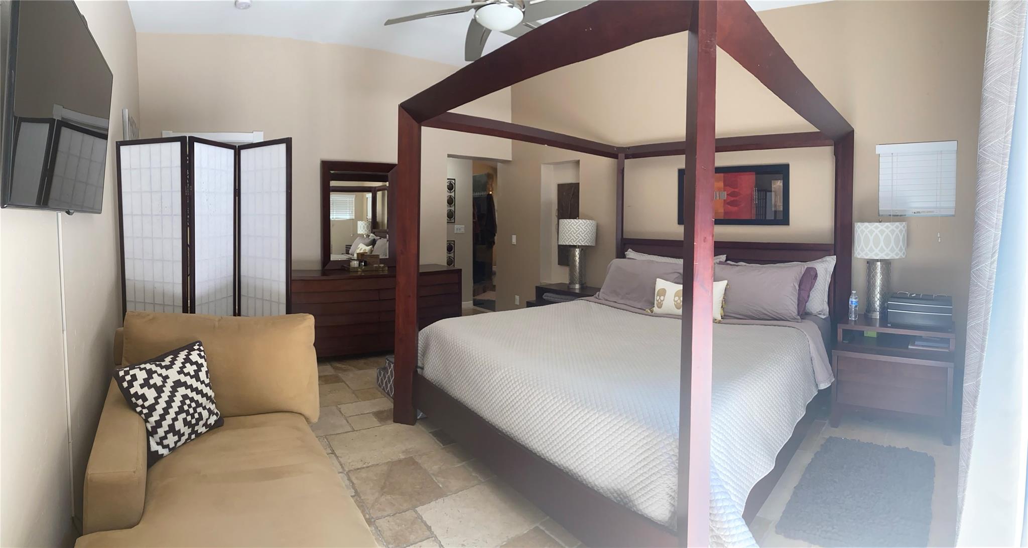 Main bedroom furnished