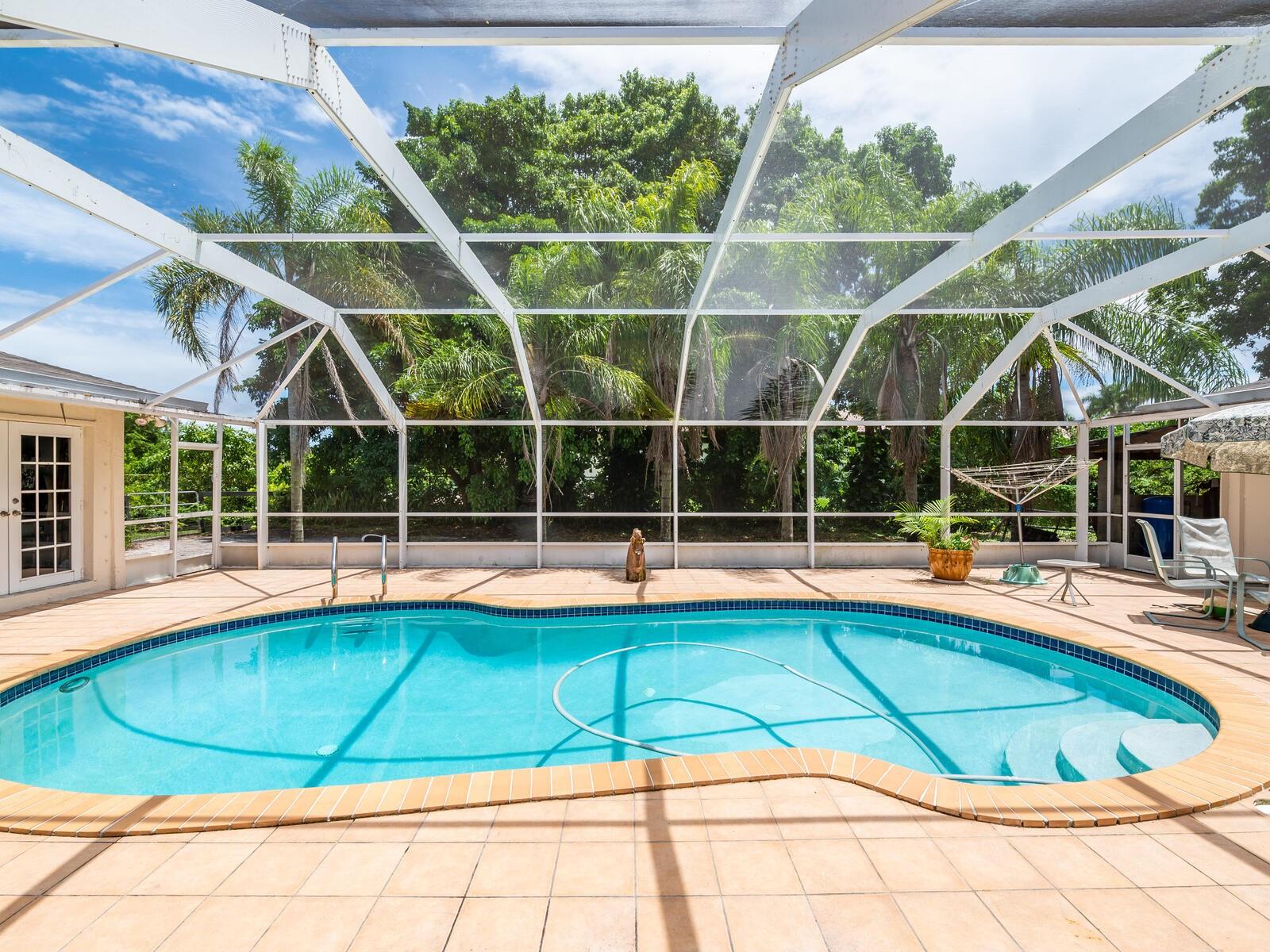 VERY PRIVATE FENCED BACK YARD