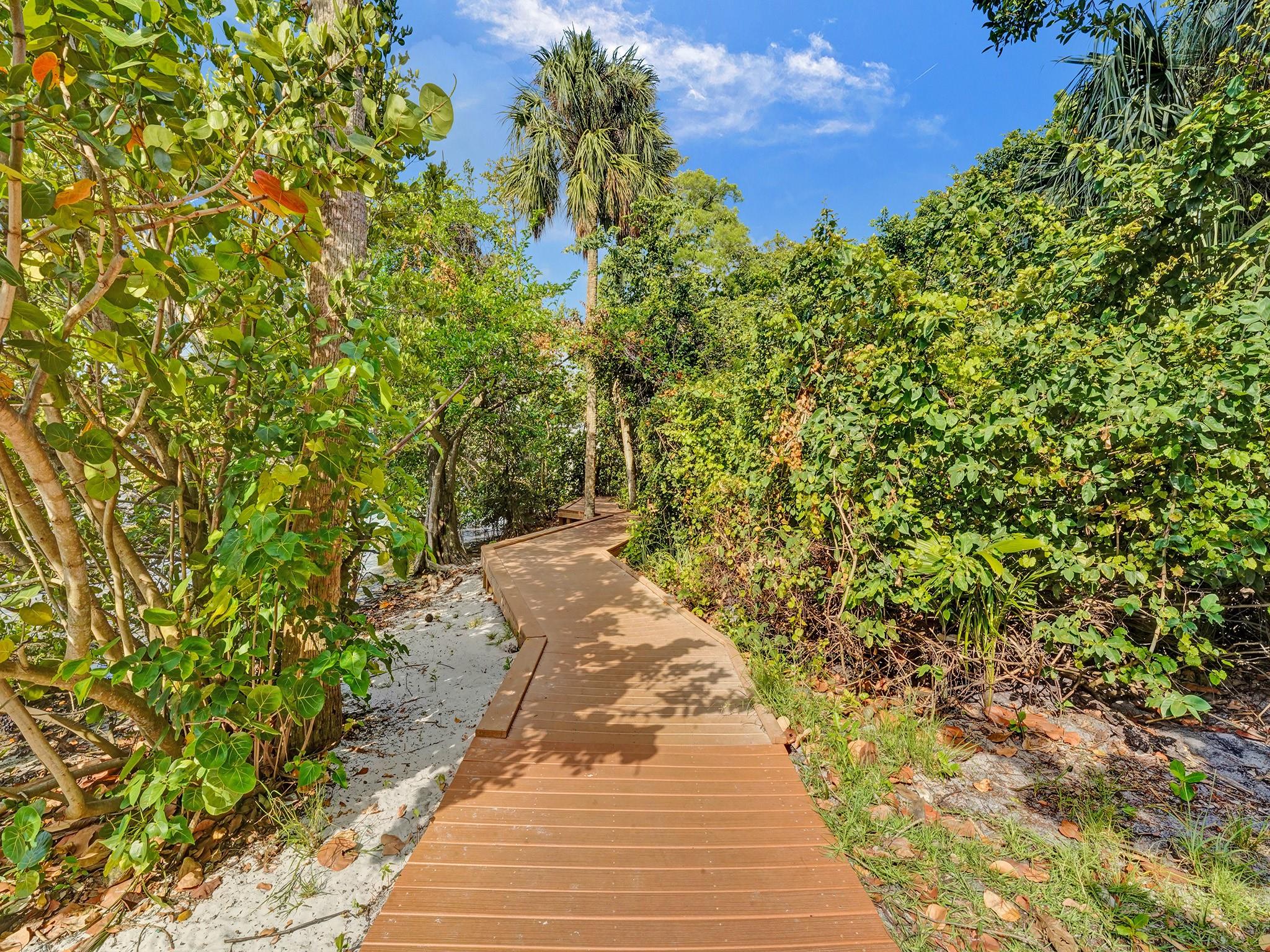 Enjoy nature walks along the boardwalks