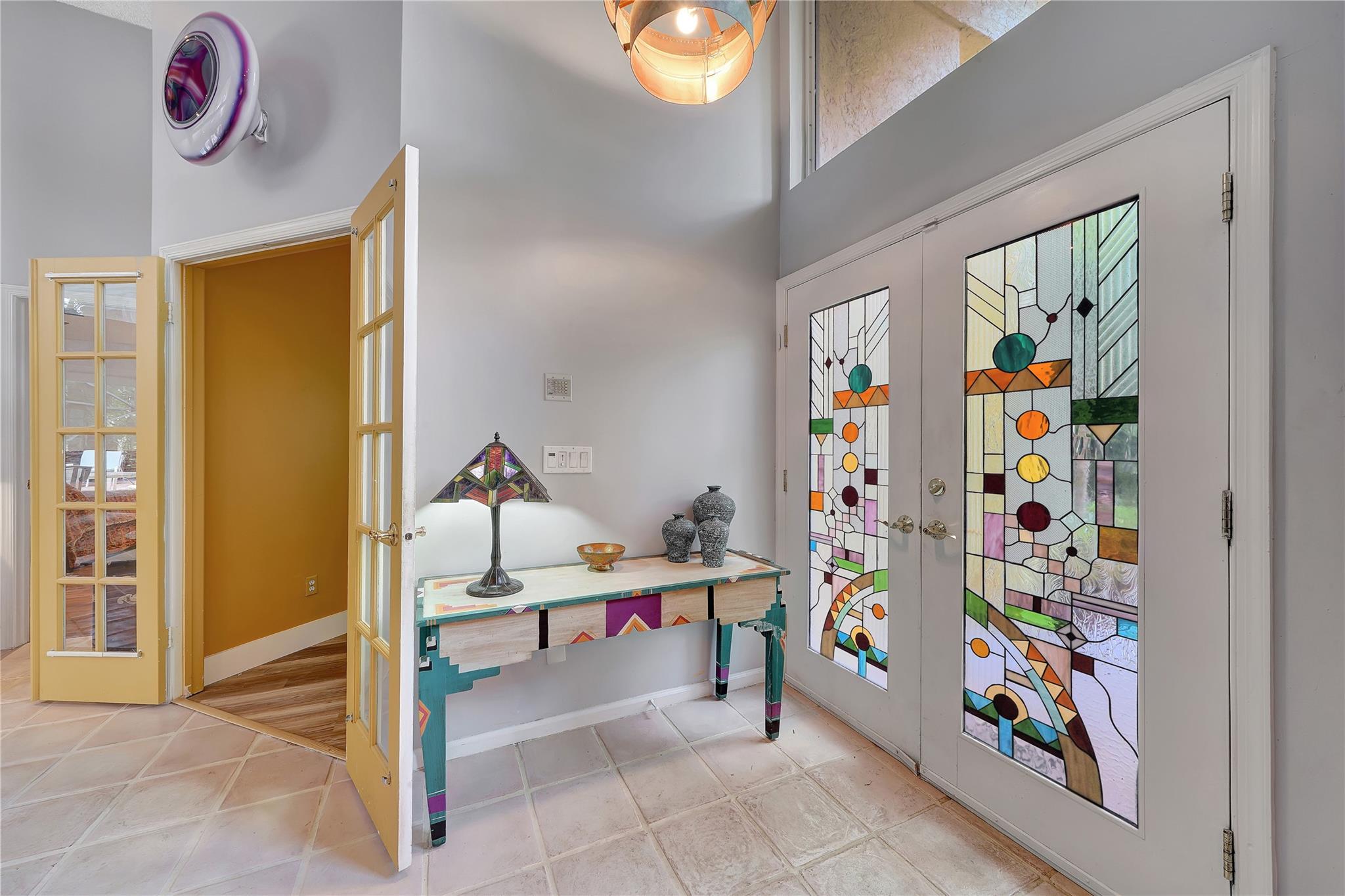 Custom Stained Glass Front Doors