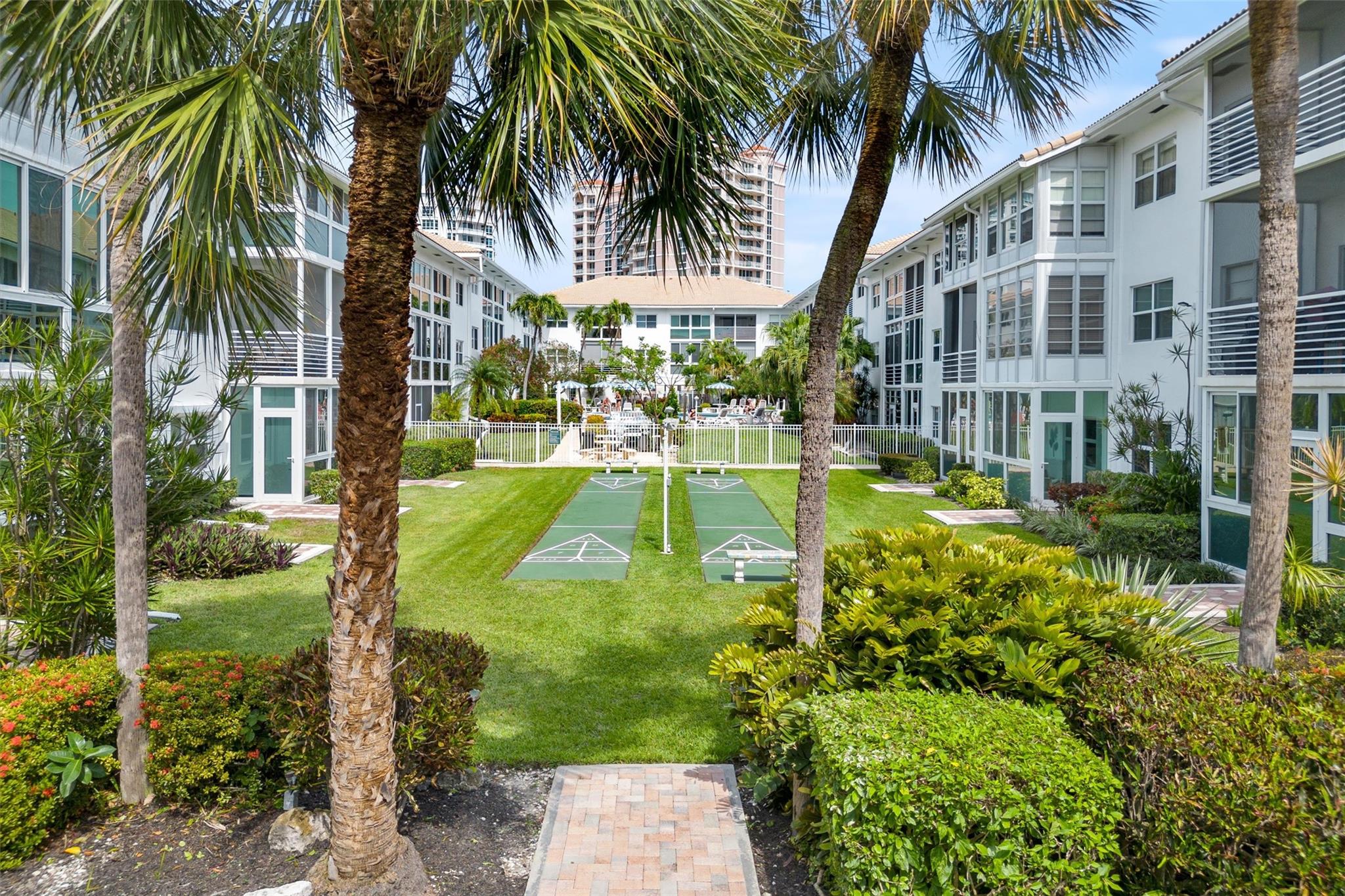 Shuffle Board & Garden View