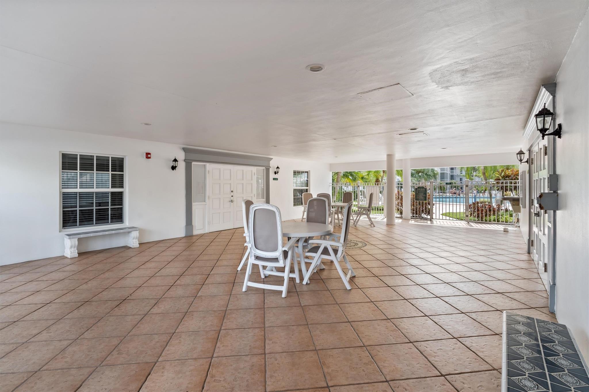 Covered Community Patio Area