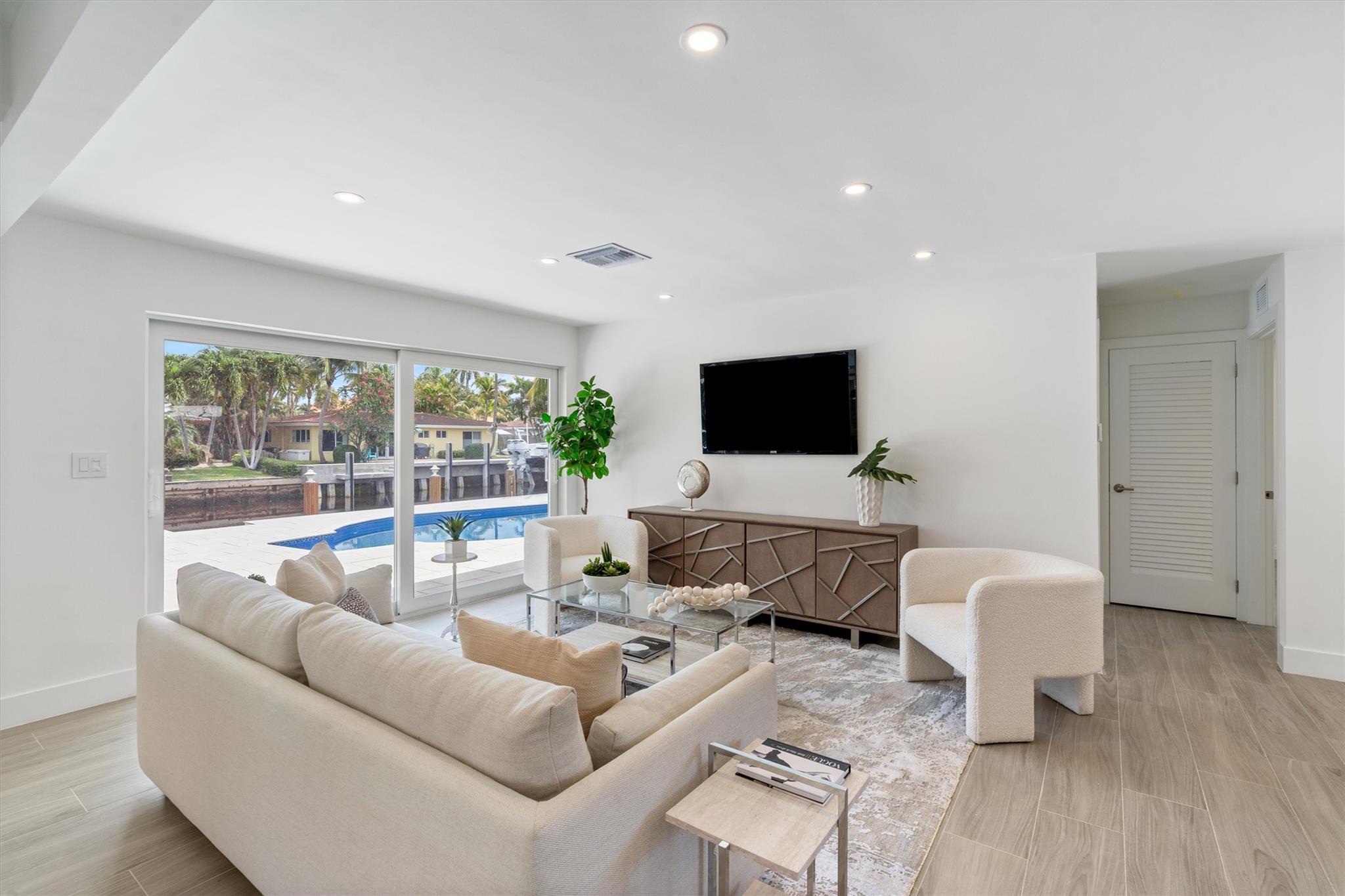 Living Area & Hallway to Bedroom #1 & #2