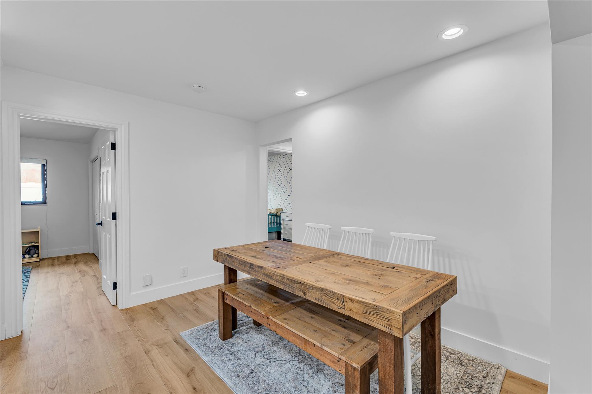 Dining area with High-hat lighting