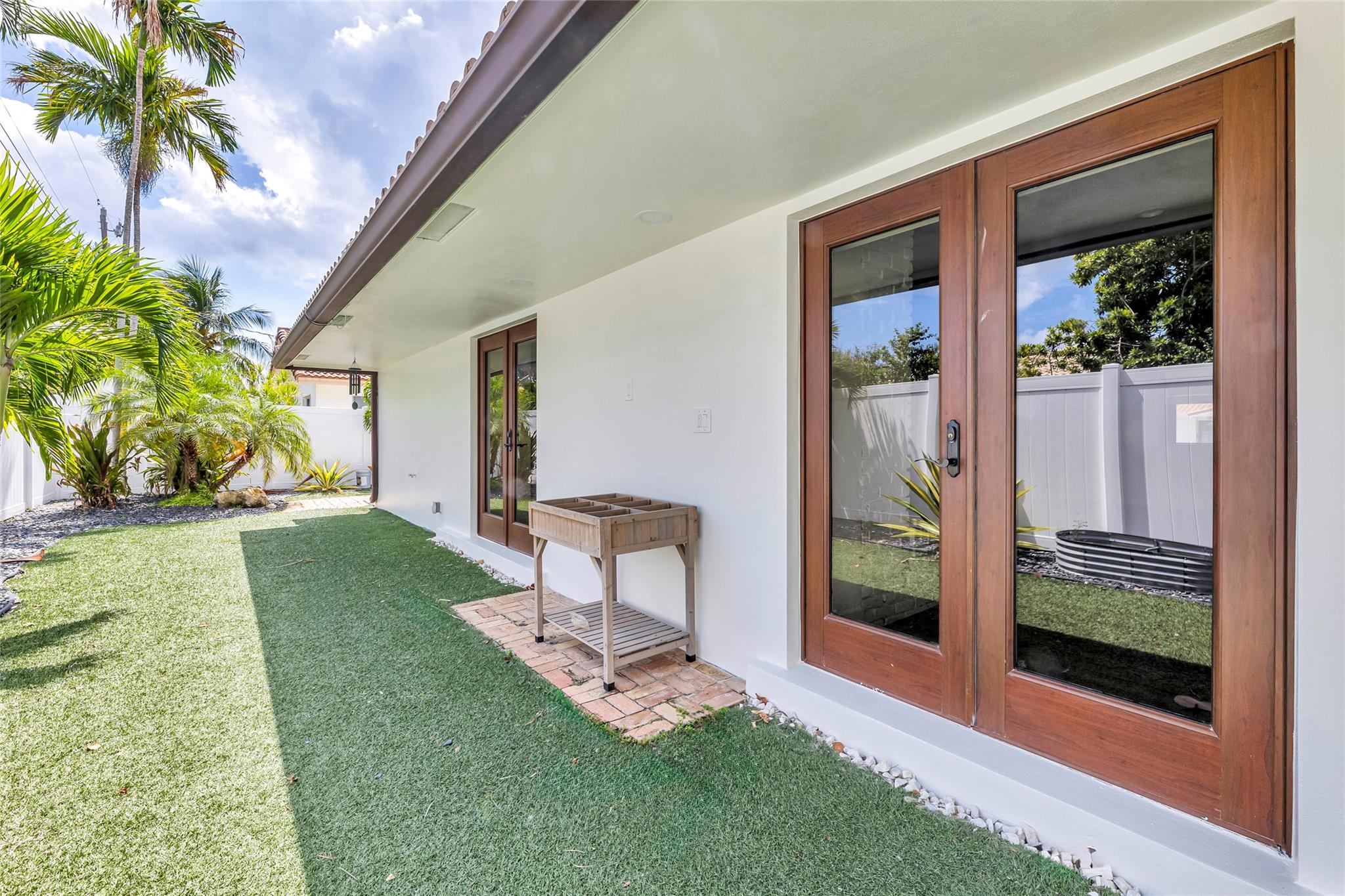 French door access into large and spacious family room