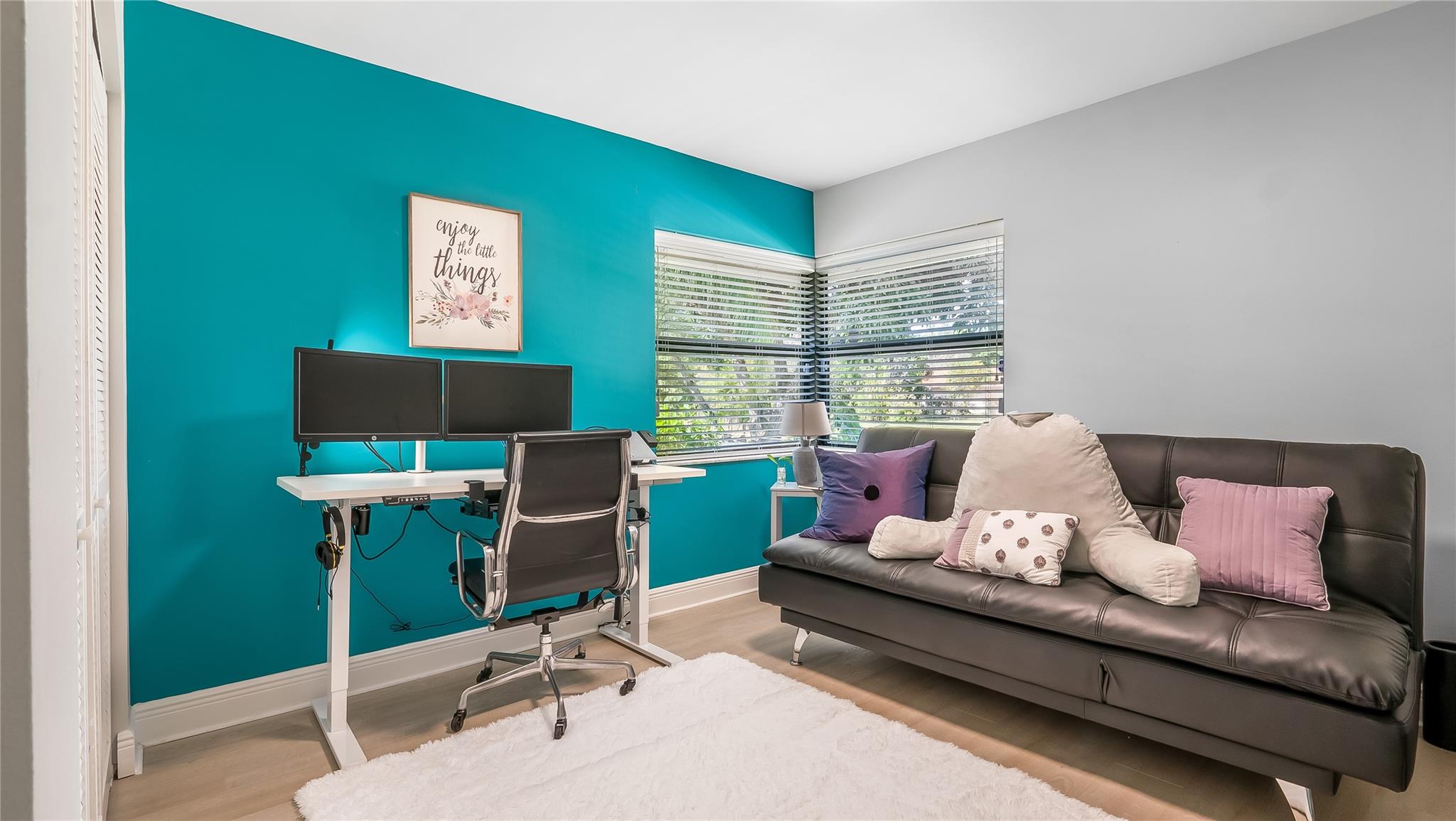 Flexible Space for Fitness, Focus or Fashion
This exceptional third bedroom is truly a multifunctional marvel that can be tailored to fit your unique lifestyle needs.