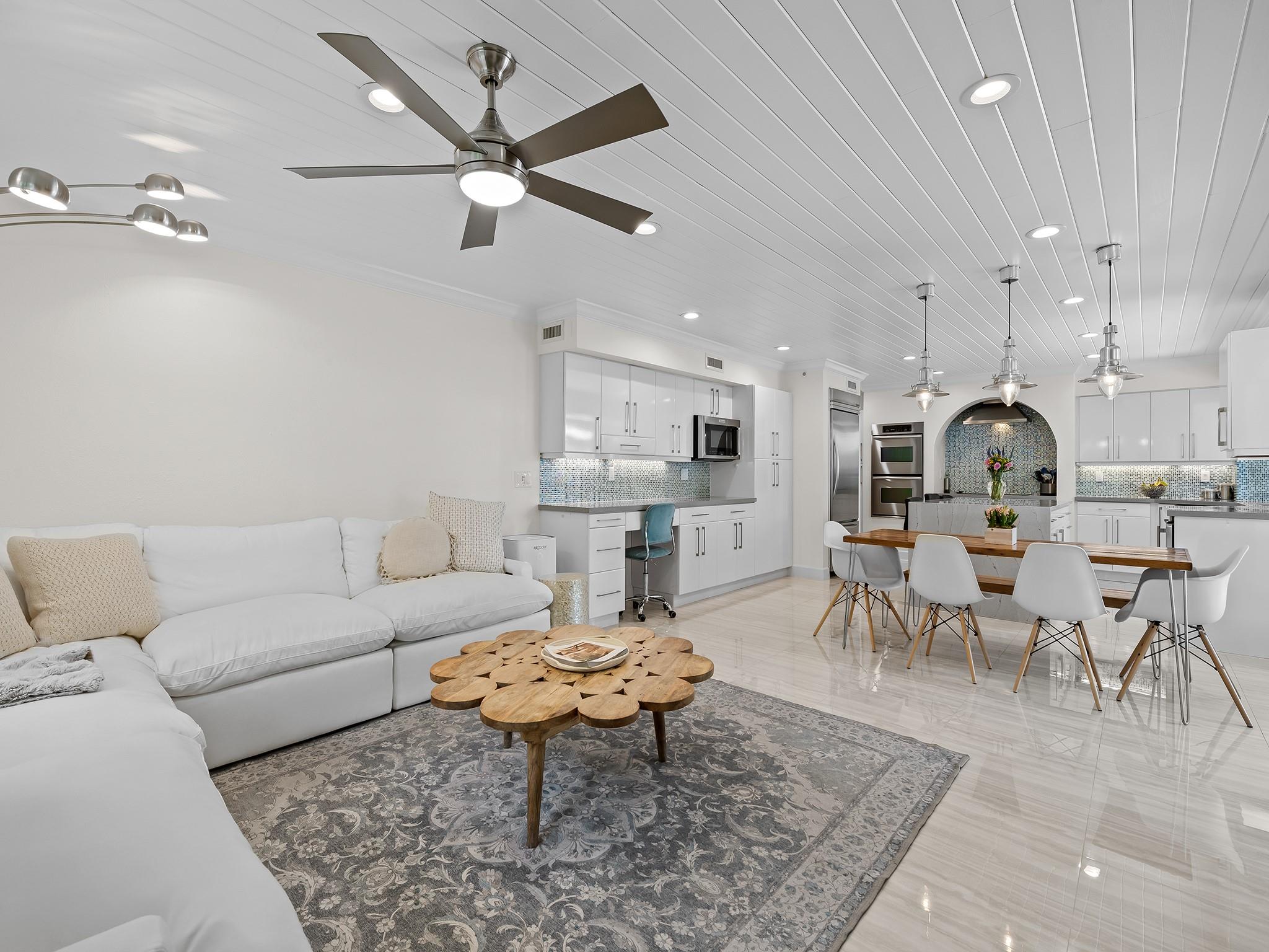 Family Room & Chef's Kitchen With Custom Built-In Home Office With Lots Of Storage, Pantry, Double Ovens, Oversize Refrigerator & Free-Standing Ice Maker