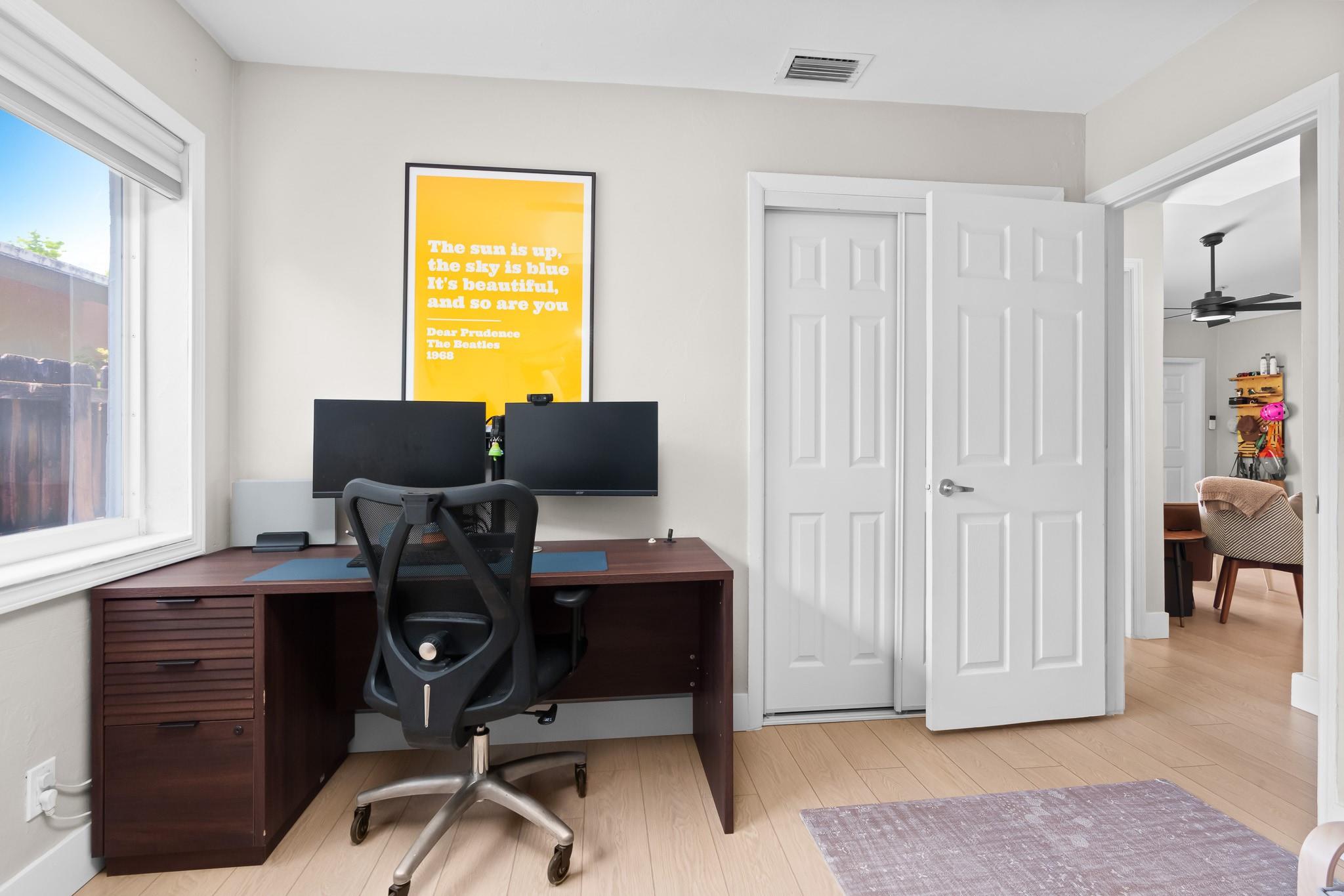 There's even room for a desk in Bedroom 3