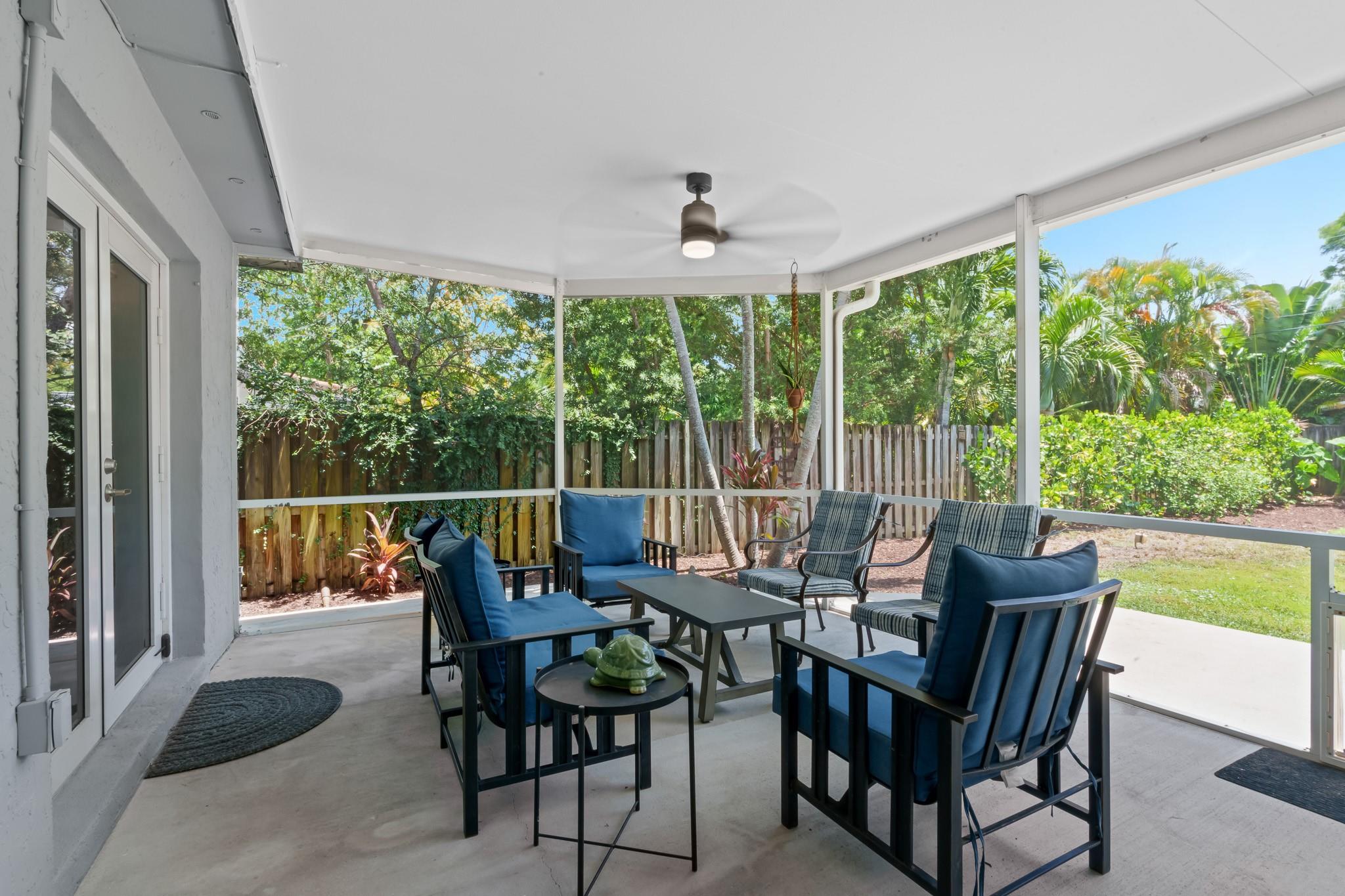 The wonderful Back Patio area off of the Kitchen