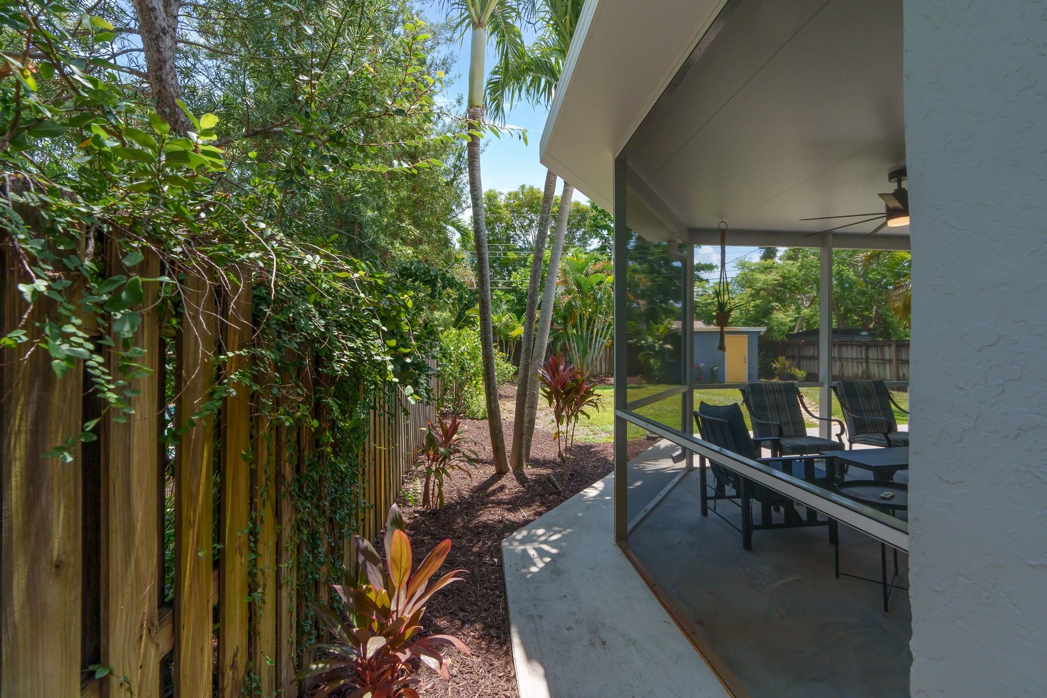 Lovingly maintained and cared for the yard is just wonderful.