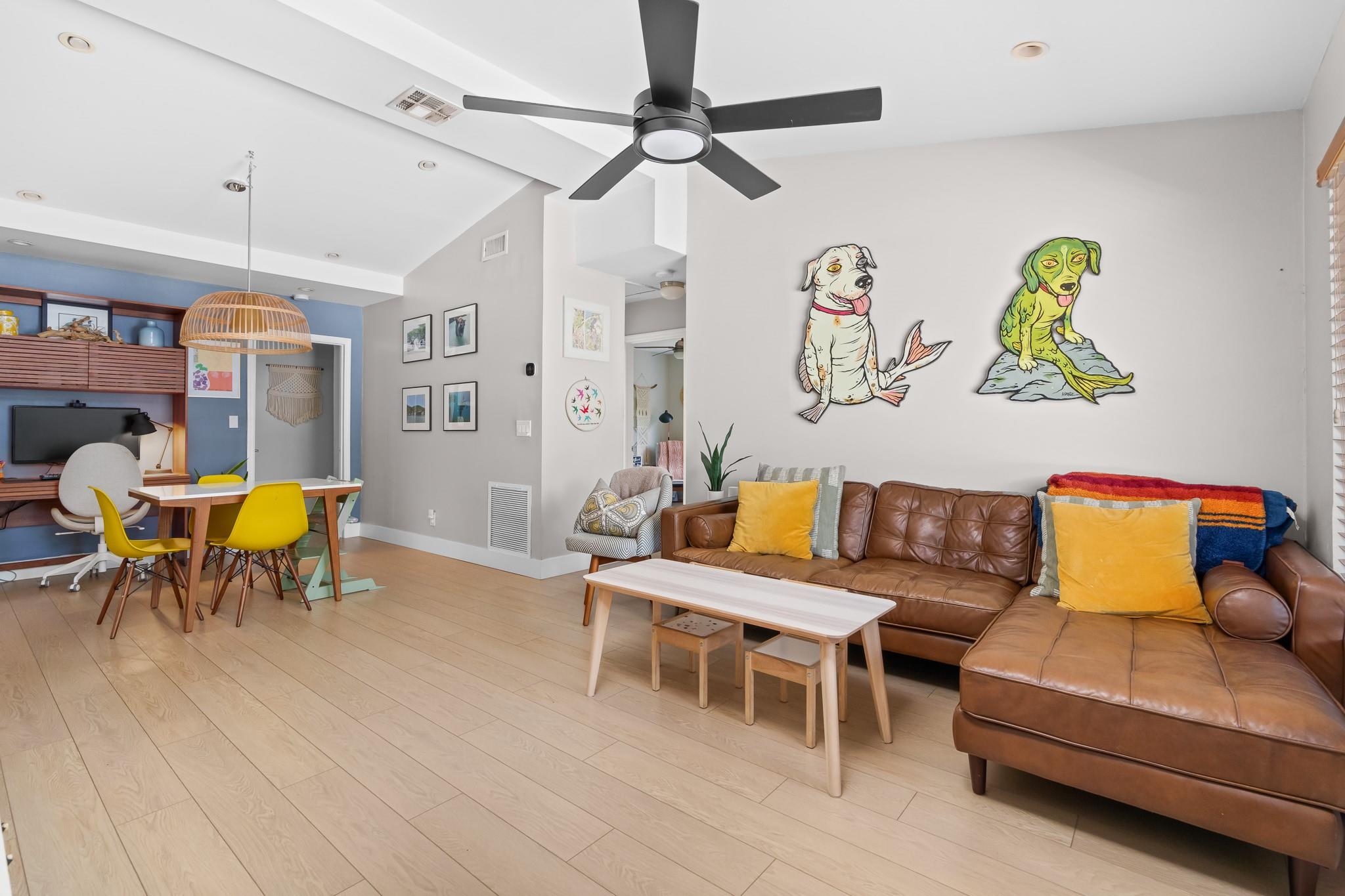 Plenty of common living area here