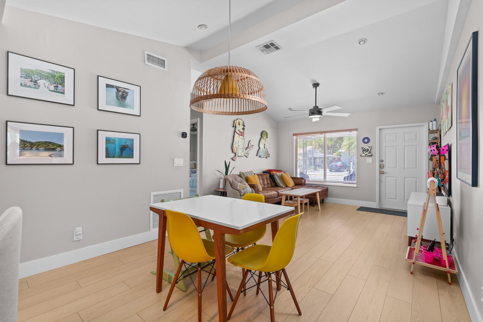 The natural light in this home is wonderful