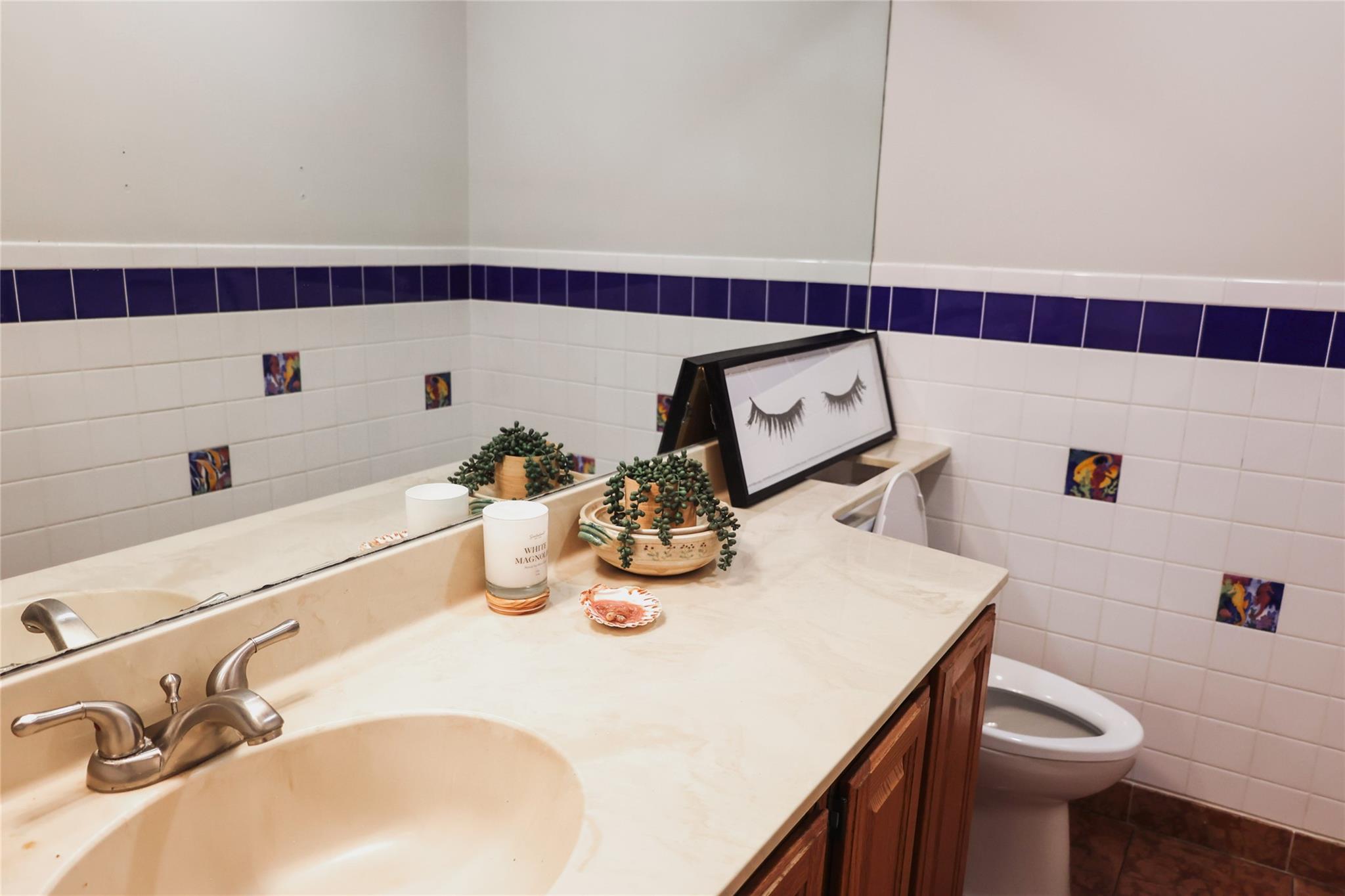 Half bathroom downstairs