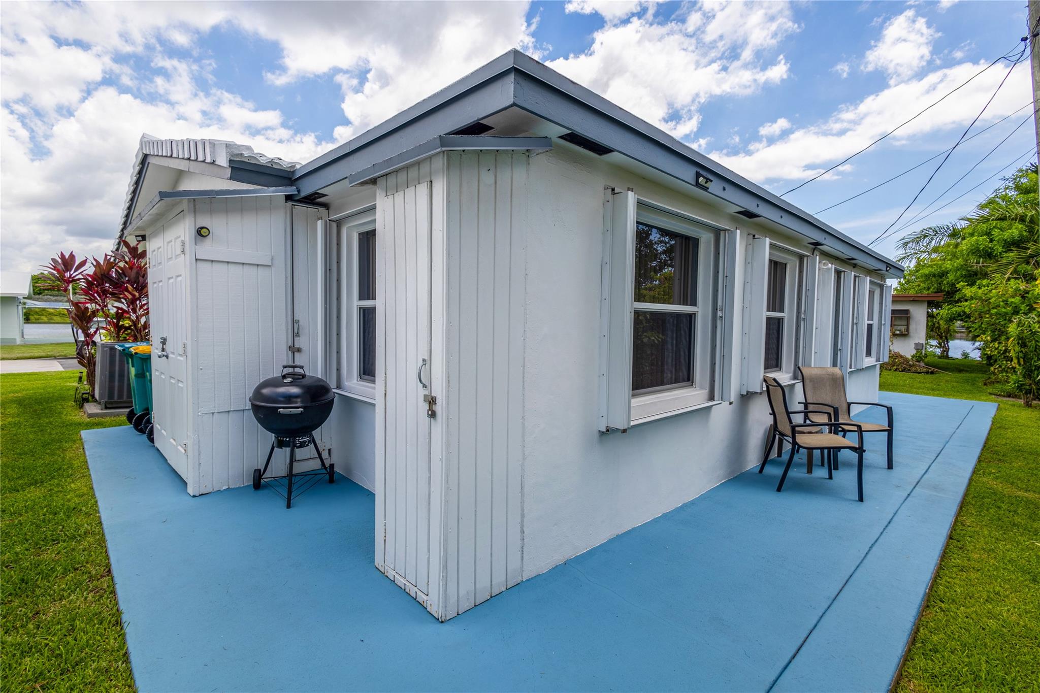 Recently painted roof.