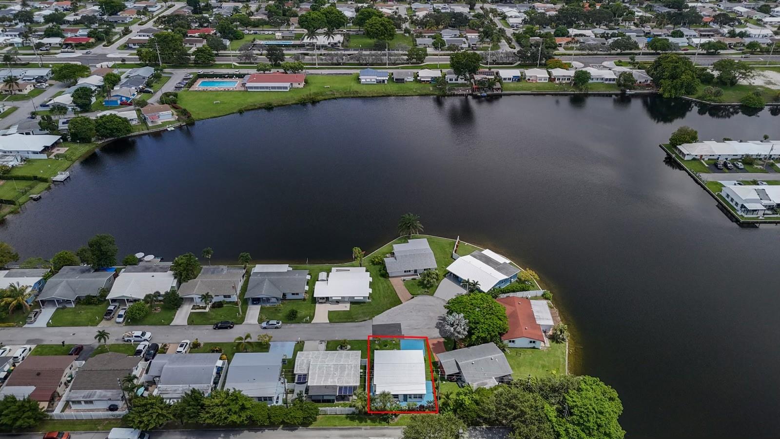 Lake of the community just across the street.