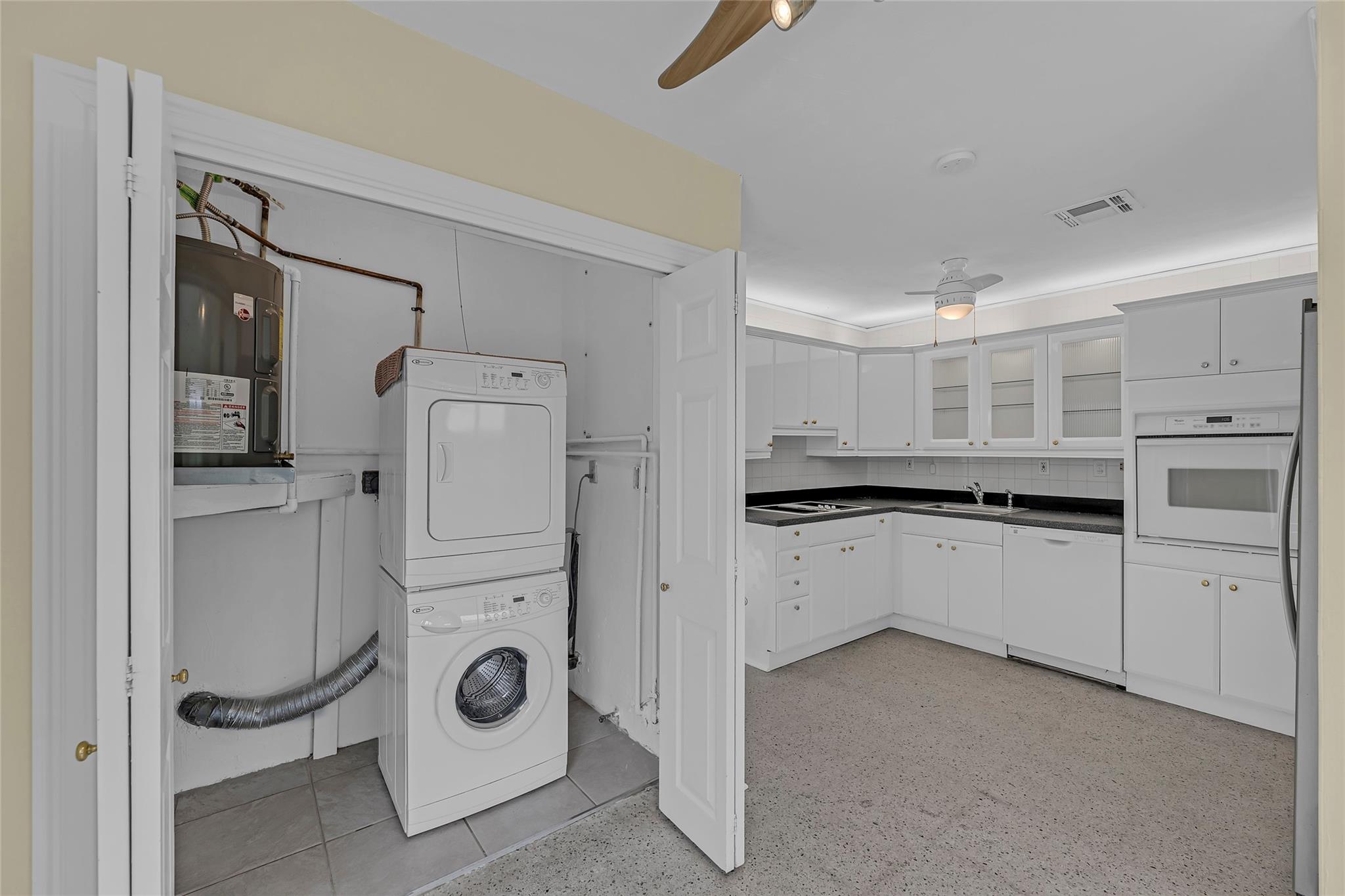 Laundry and extra storage