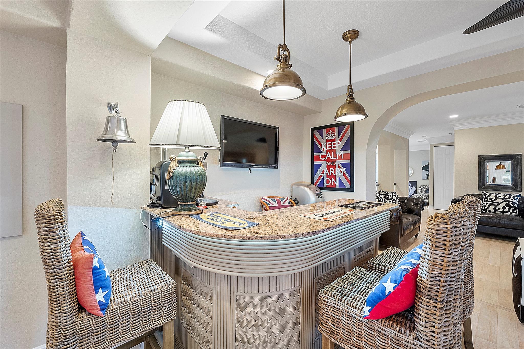 Seconf Floor Recreation Room and Bar Area