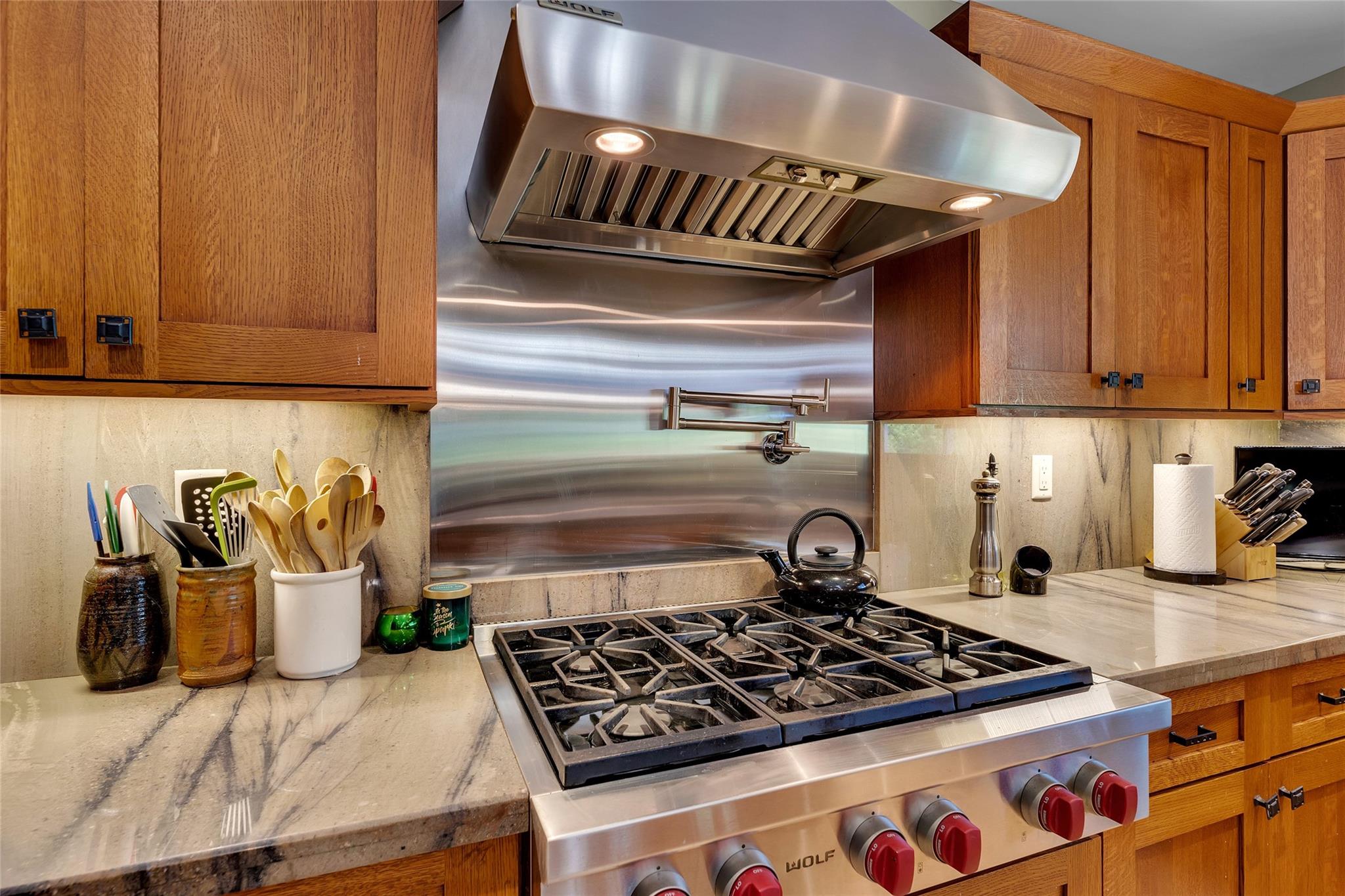 Gas Wolf Stove and Wolf Hood