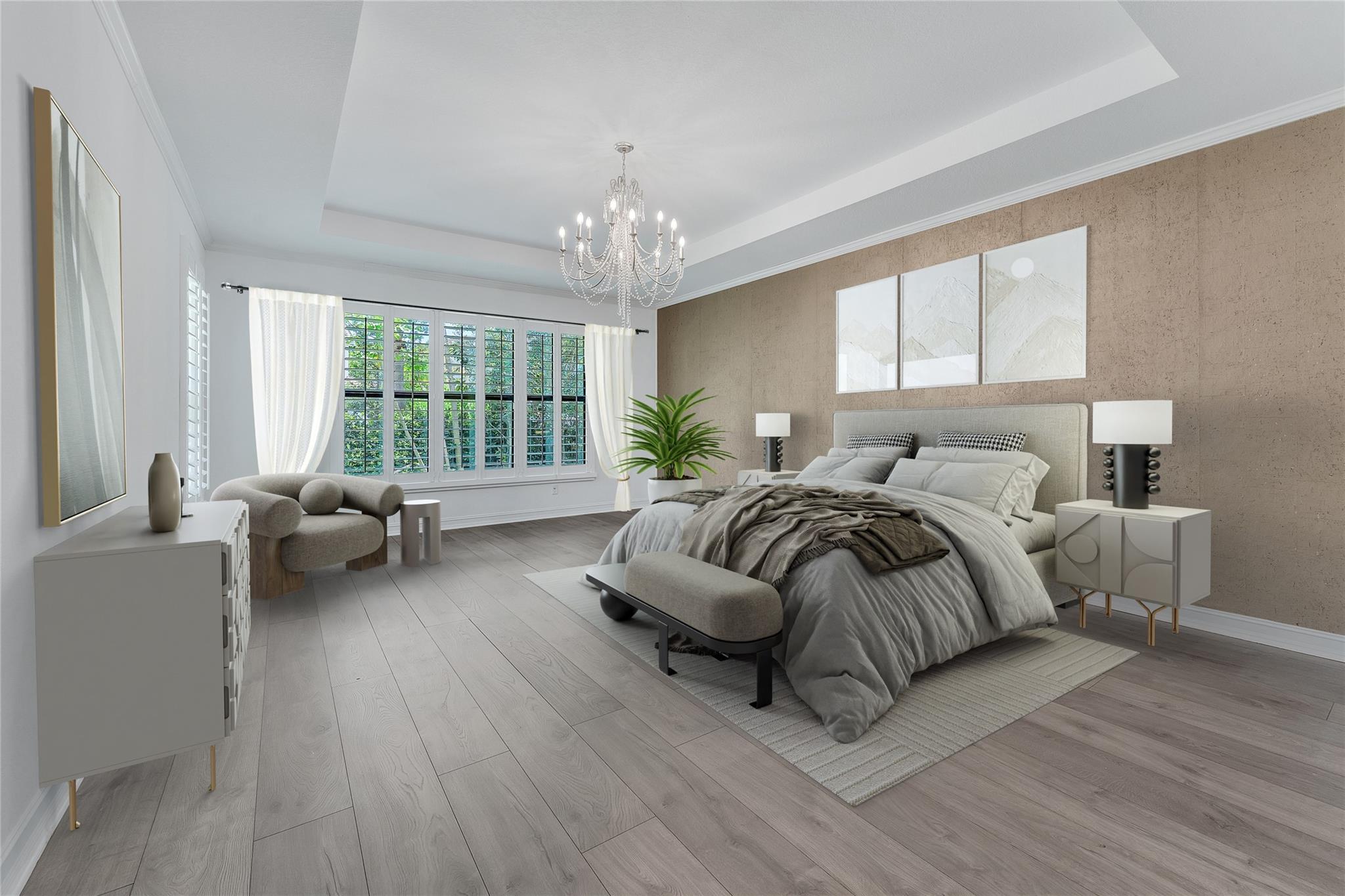 Extended master bedroom