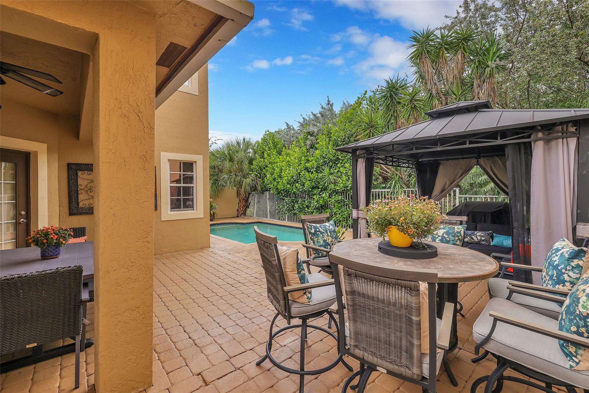 View From Backyard Entry Fence