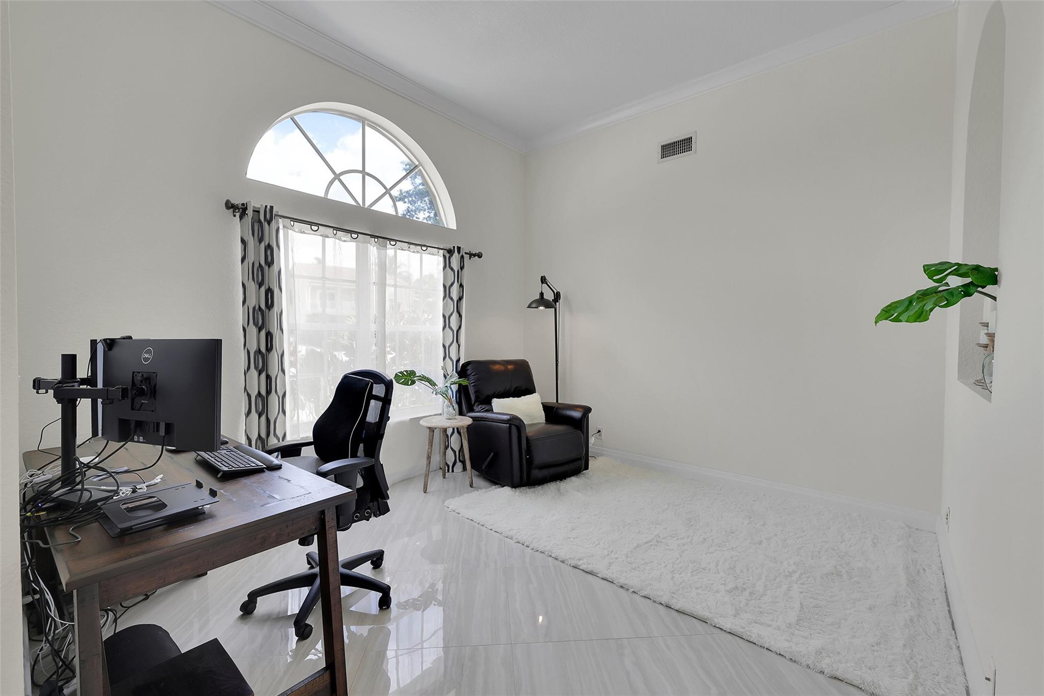 Currently used as an Office and Media area