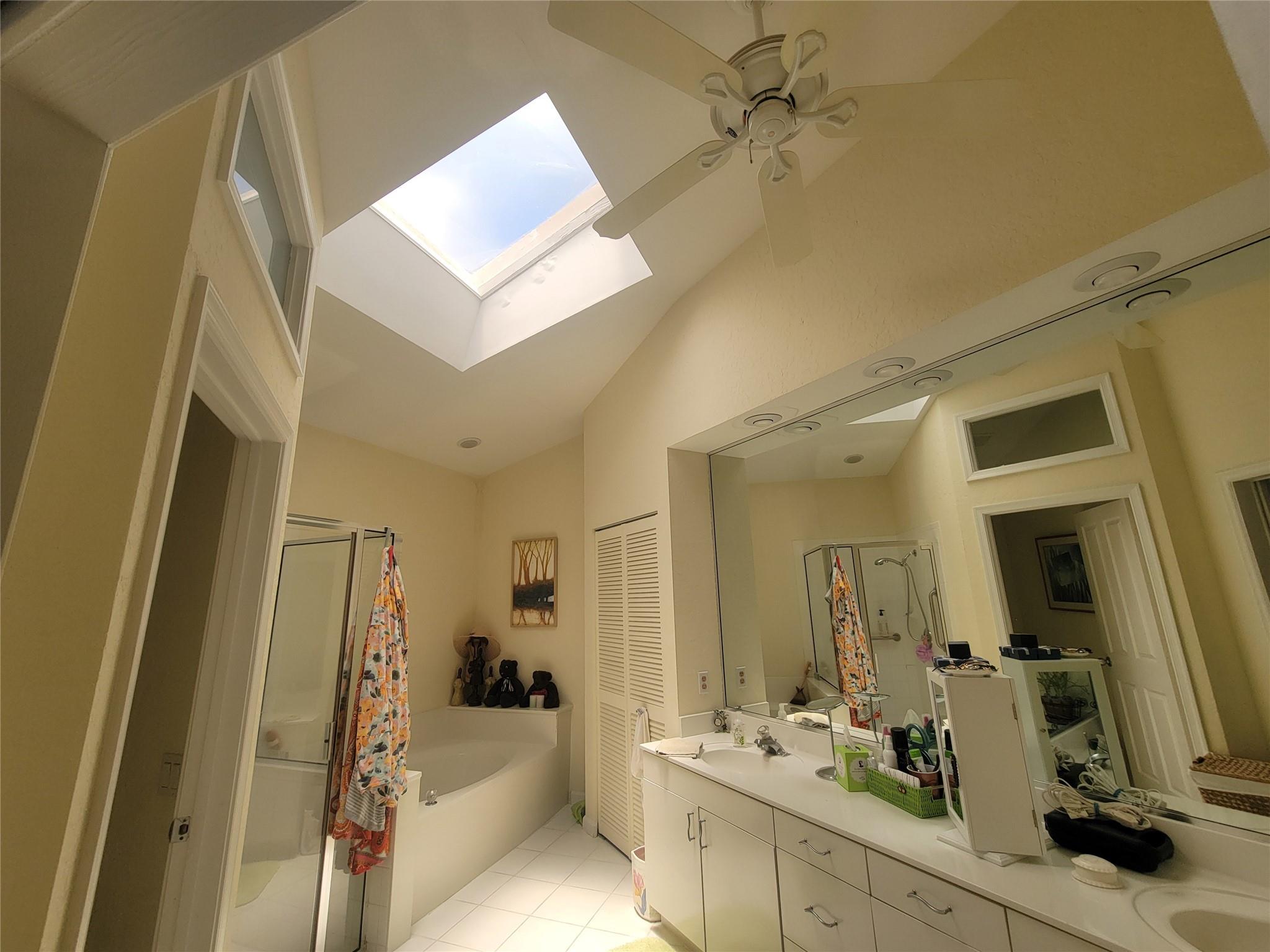 SKYLIGHT IN MASTER BATHROOM