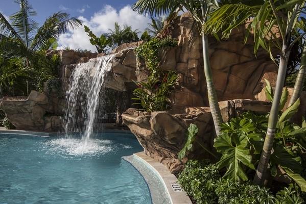 WATER FALL IN COMMUNITY POOL