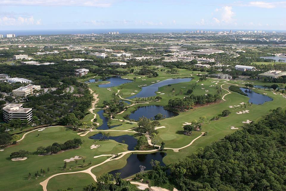 AERIAL VIEW OF GOLF COURSE